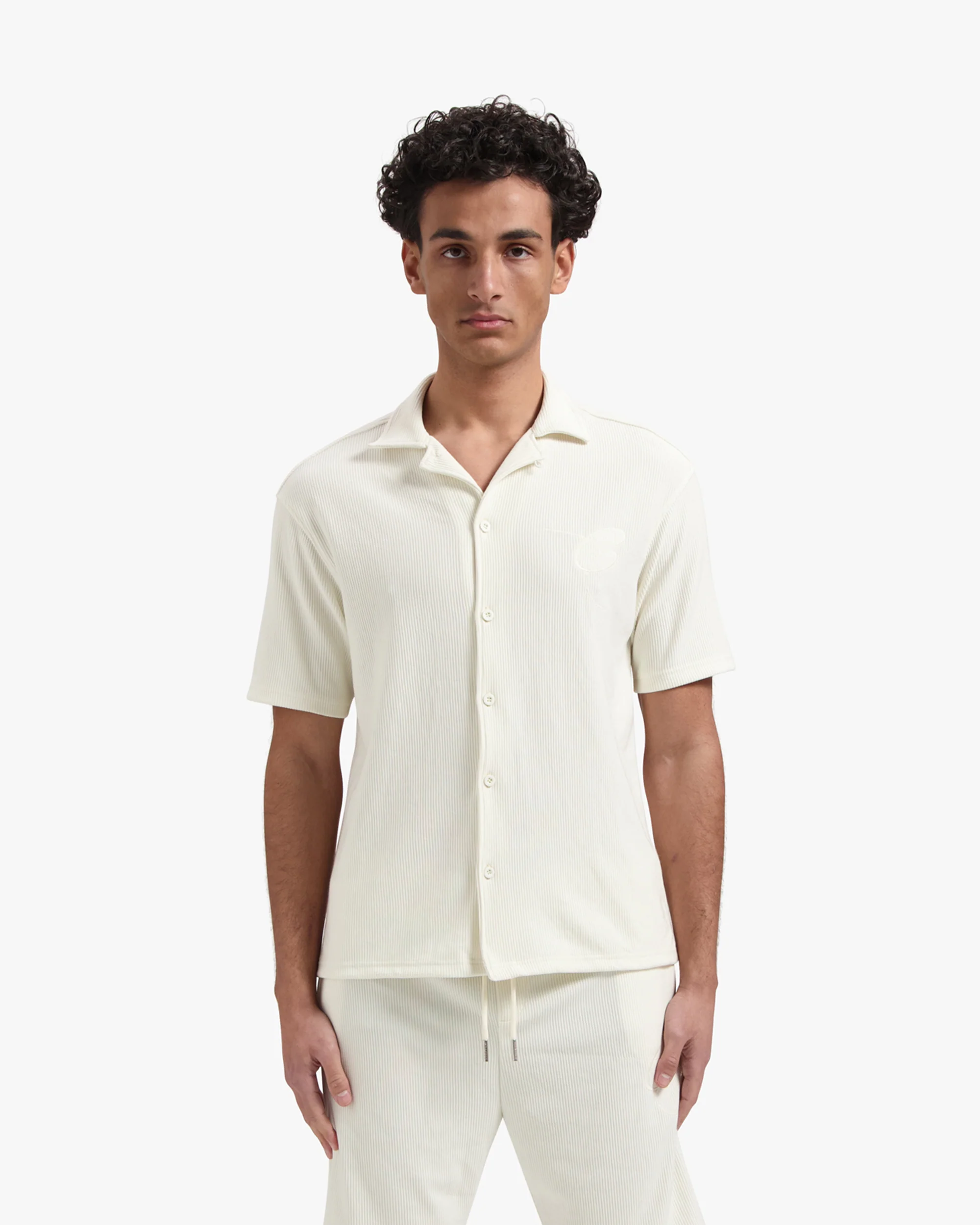 CROYEZ RIBBED SHIRT | OFF-WHITE - Image 3