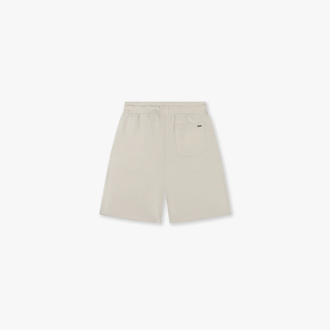 CROYEZ RIBBED SHORTS | OFF-WHITE - Image 2