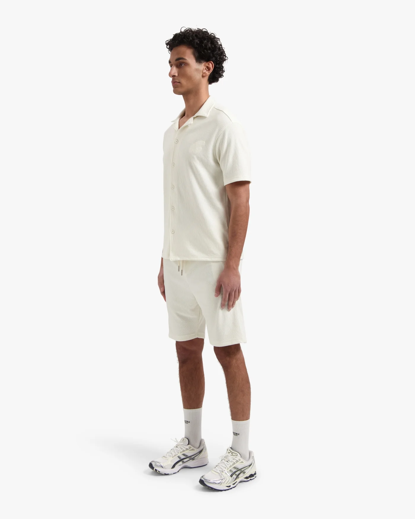 CROYEZ RIBBED SHORTS | OFF-WHITE - Image 7