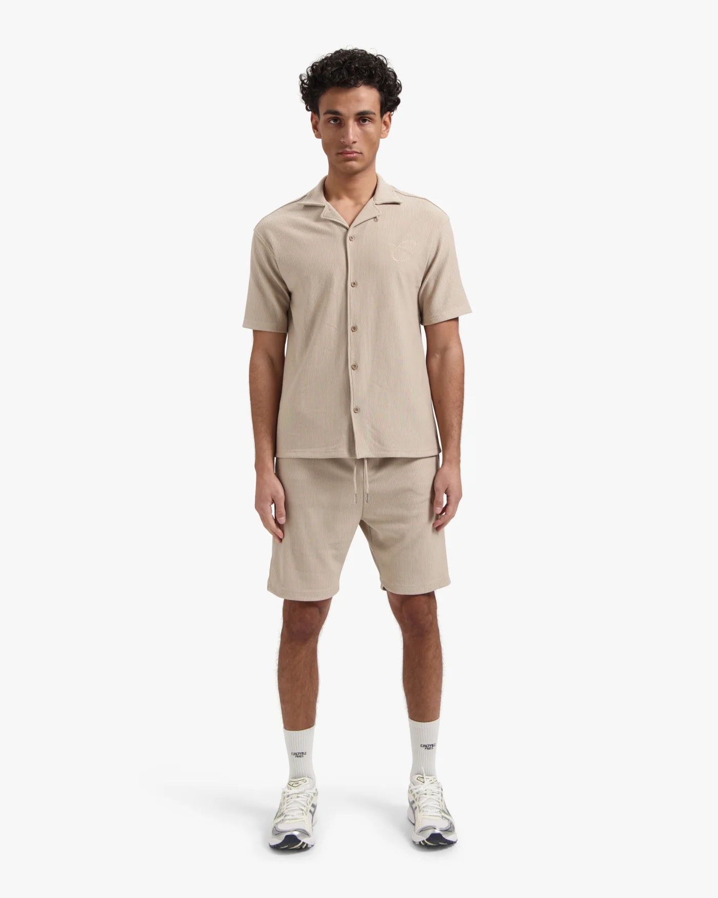 CROYEZ RIBBED SHORTS | SAND - Image 5