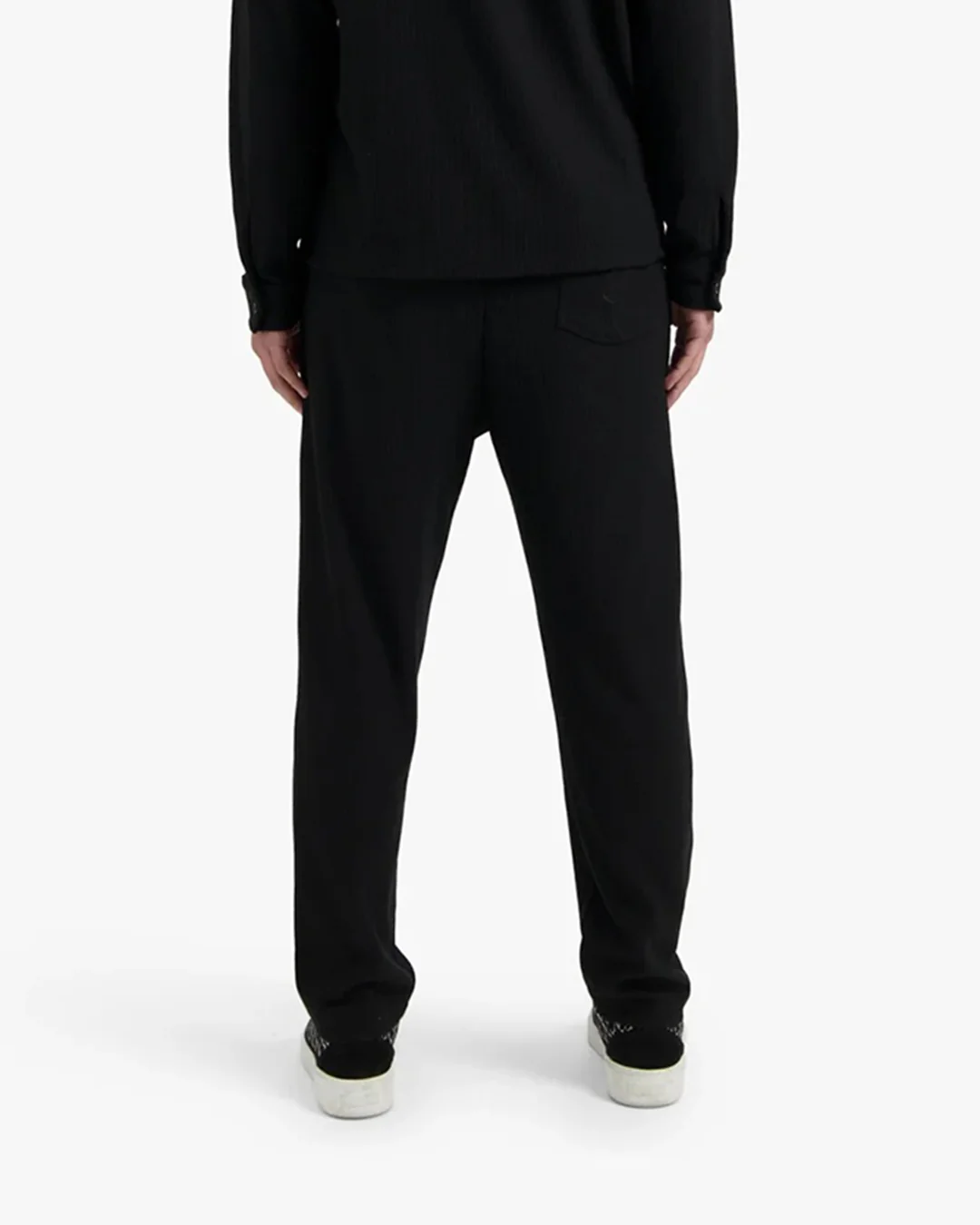 CROYEZ RIBBED STRAIGHT LEG PANTS | BLACK - Image 4