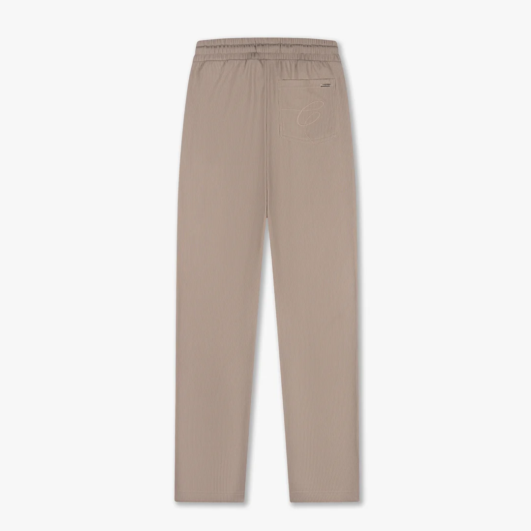 CROYEZ RIBBED STRAIGHT LEG PANTS | SAND - Image 2