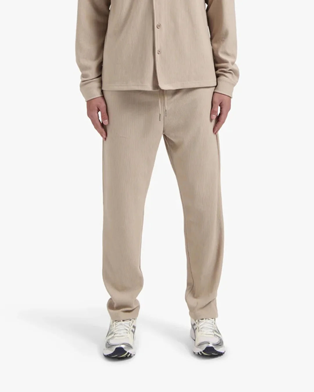 CROYEZ RIBBED STRAIGHT LEG PANTS | SAND - Image 3