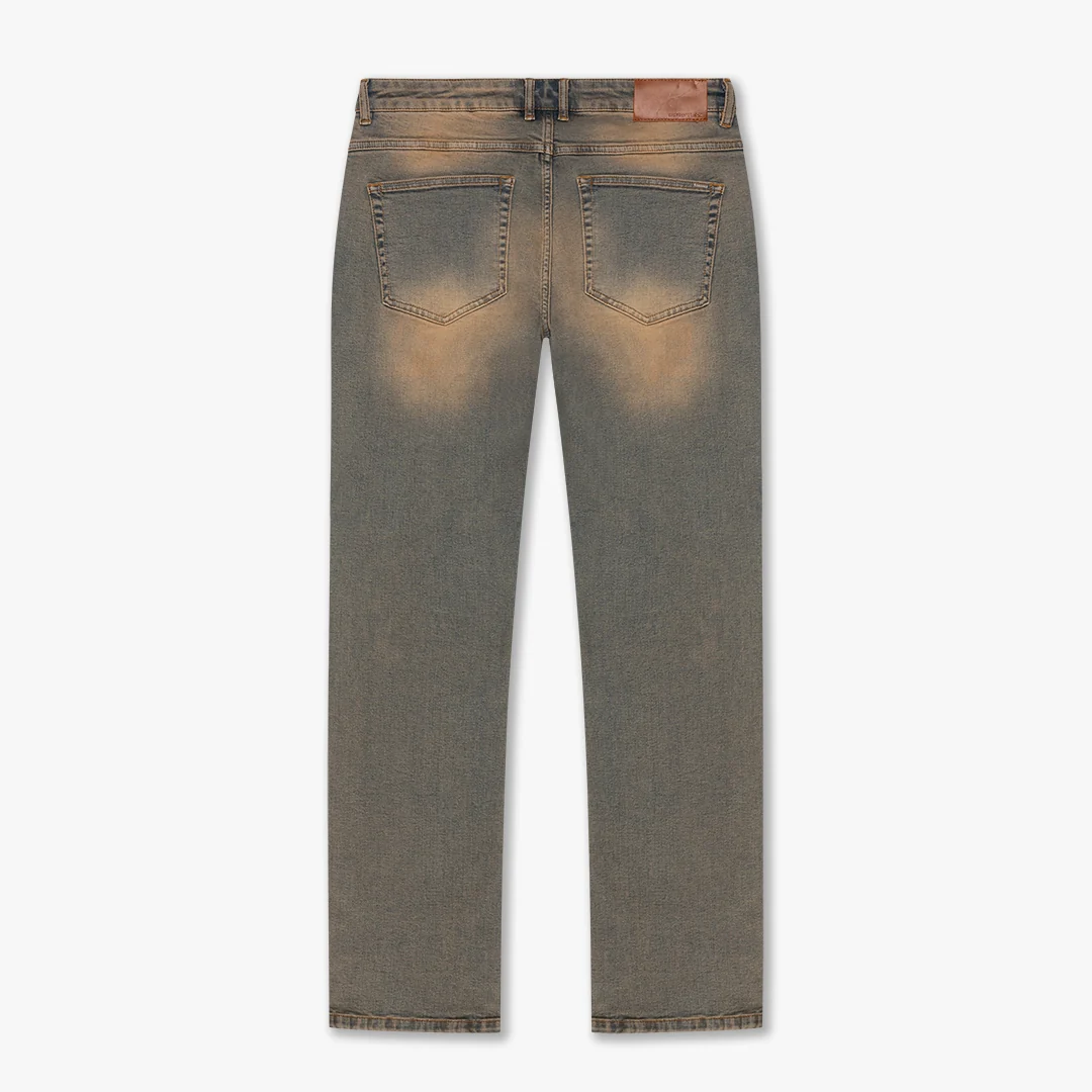 CROYEZ SAND WASHED STRAIGHT LEG DENIM | LIGHT BLUE - Image 2