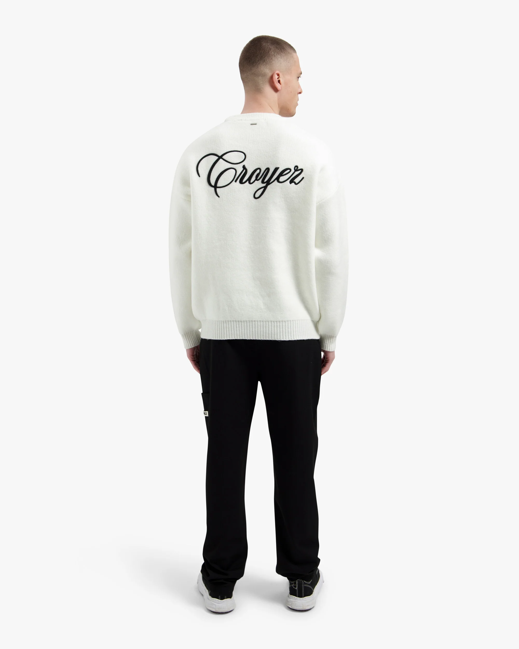 Croyez Script Knit Sweater | Off-White - Image 6