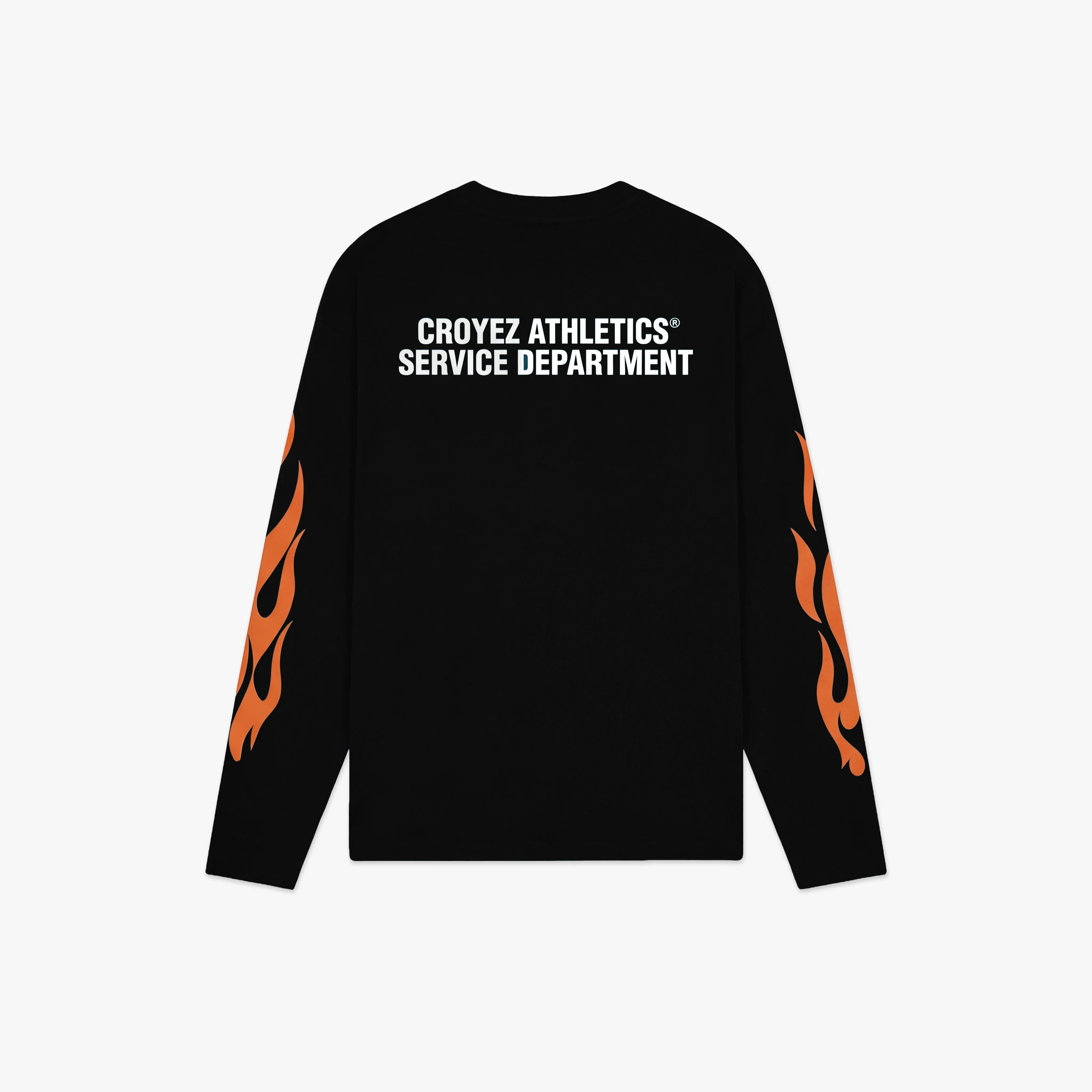 Croyez Service Dept Longsleeve | Black/Orange - Image 2