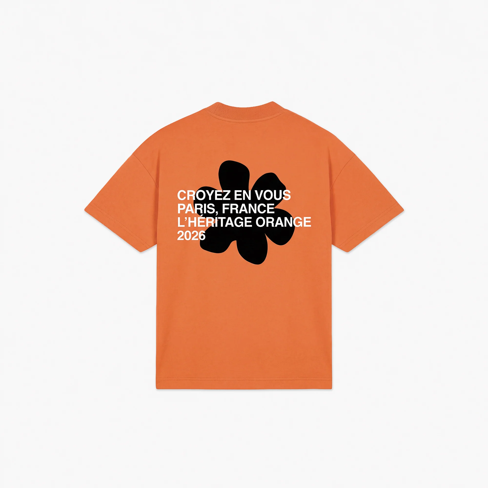 Croyez Silhouette T-Shirt | Orange - Image 2