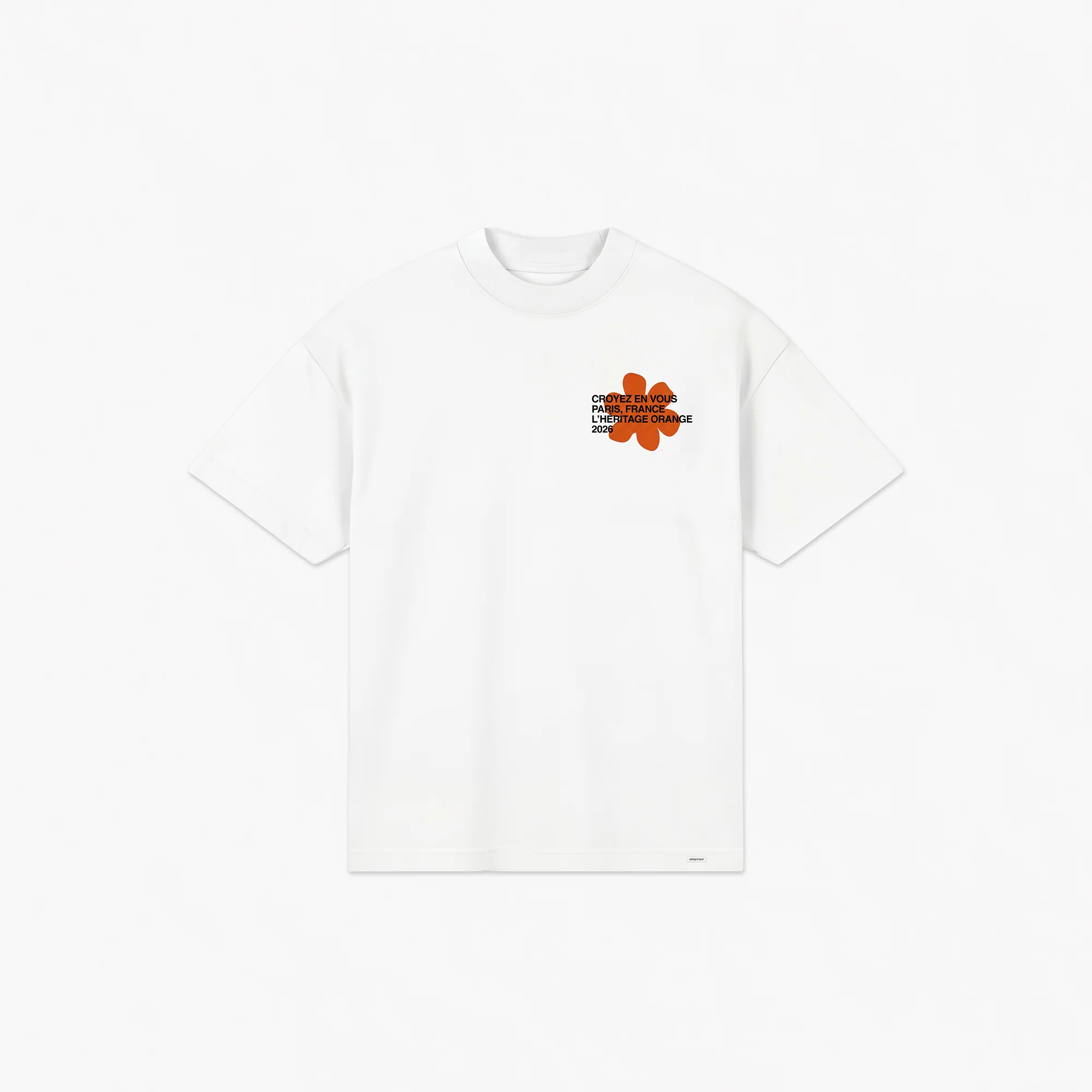 Croyez Silhouette T-Shirt | White/Orange