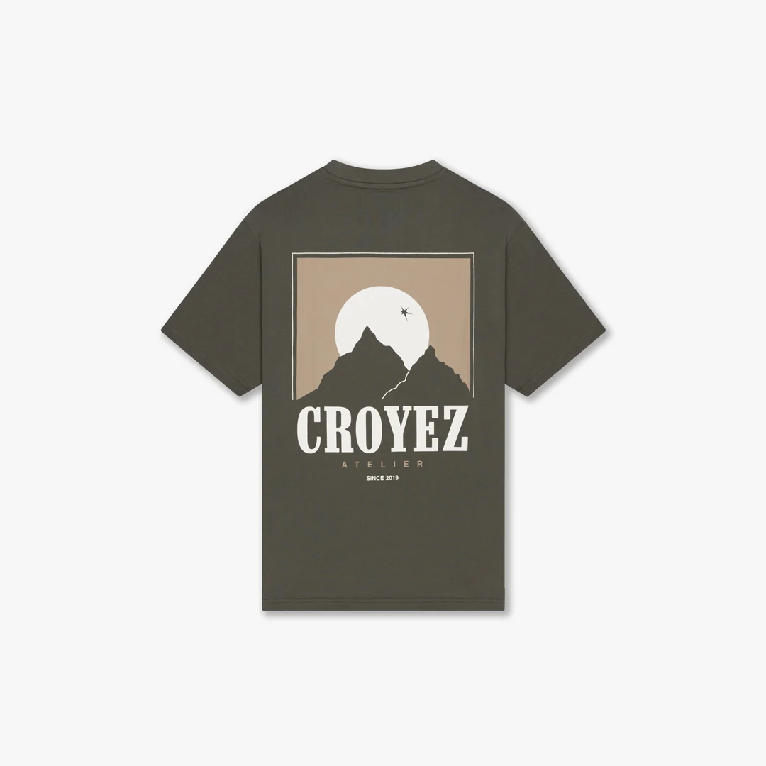 CROYEZ SLOPES T-SHIRT | DUSTY OLIVE - Image 2