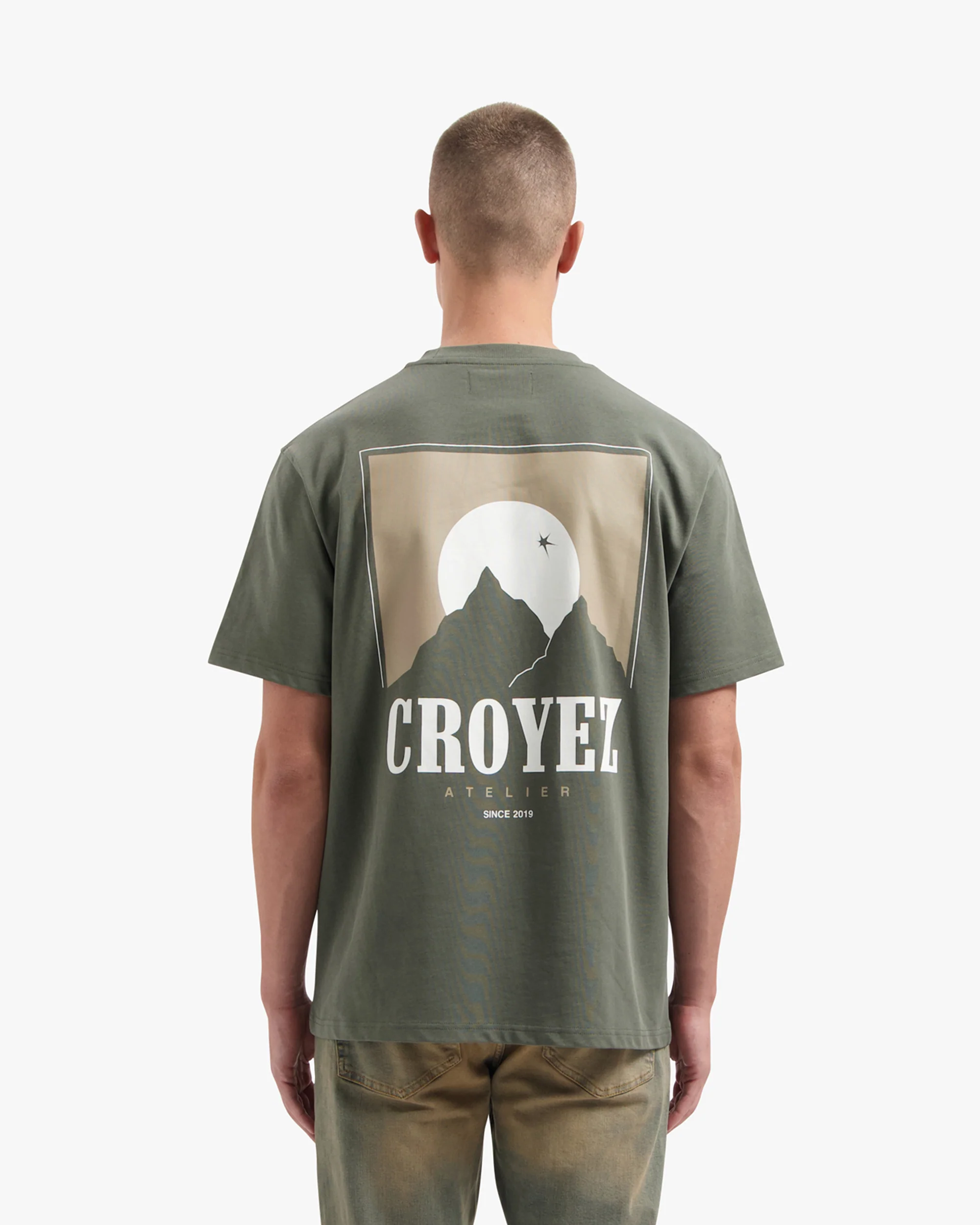 CROYEZ SLOPES T-SHIRT | DUSTY OLIVE - Image 4