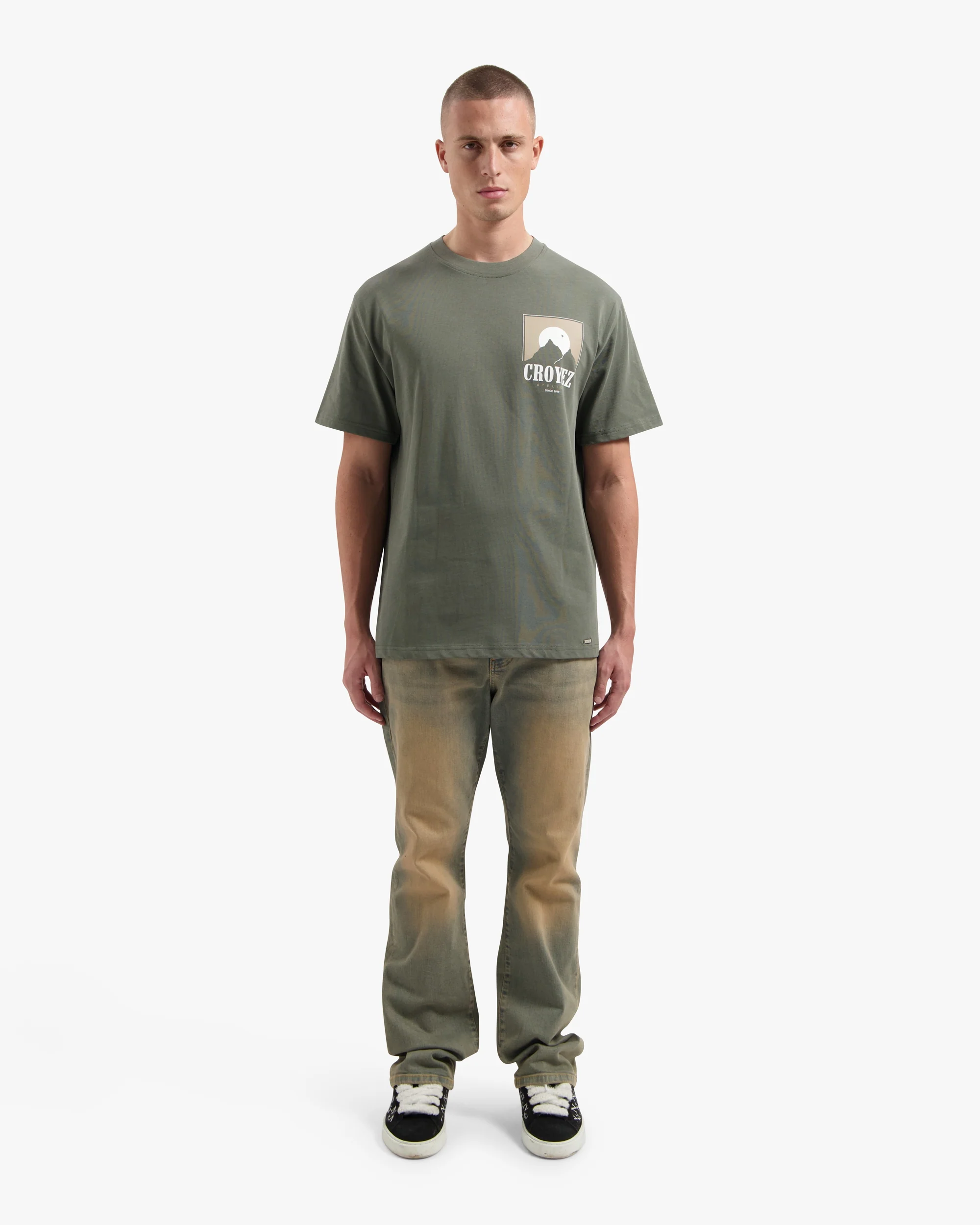CROYEZ SLOPES T-SHIRT | DUSTY OLIVE - Image 5