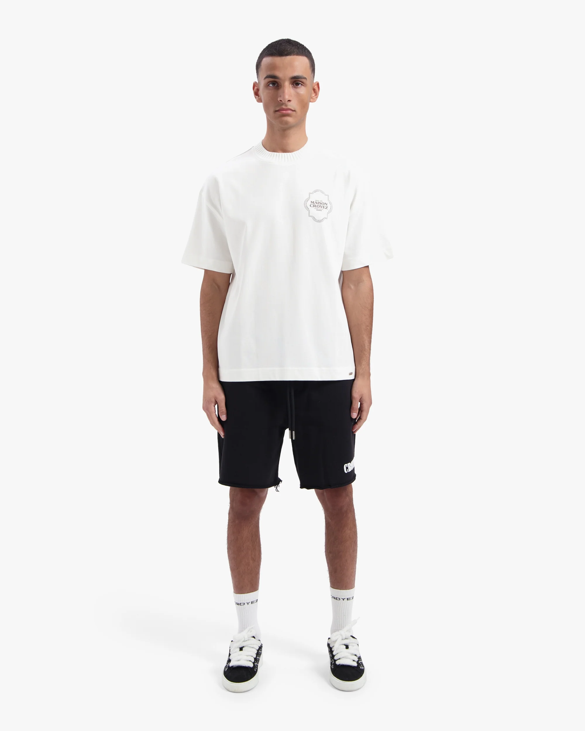 CROYEZ SMOKING LOGO SHORTS | BLACK - Image 5