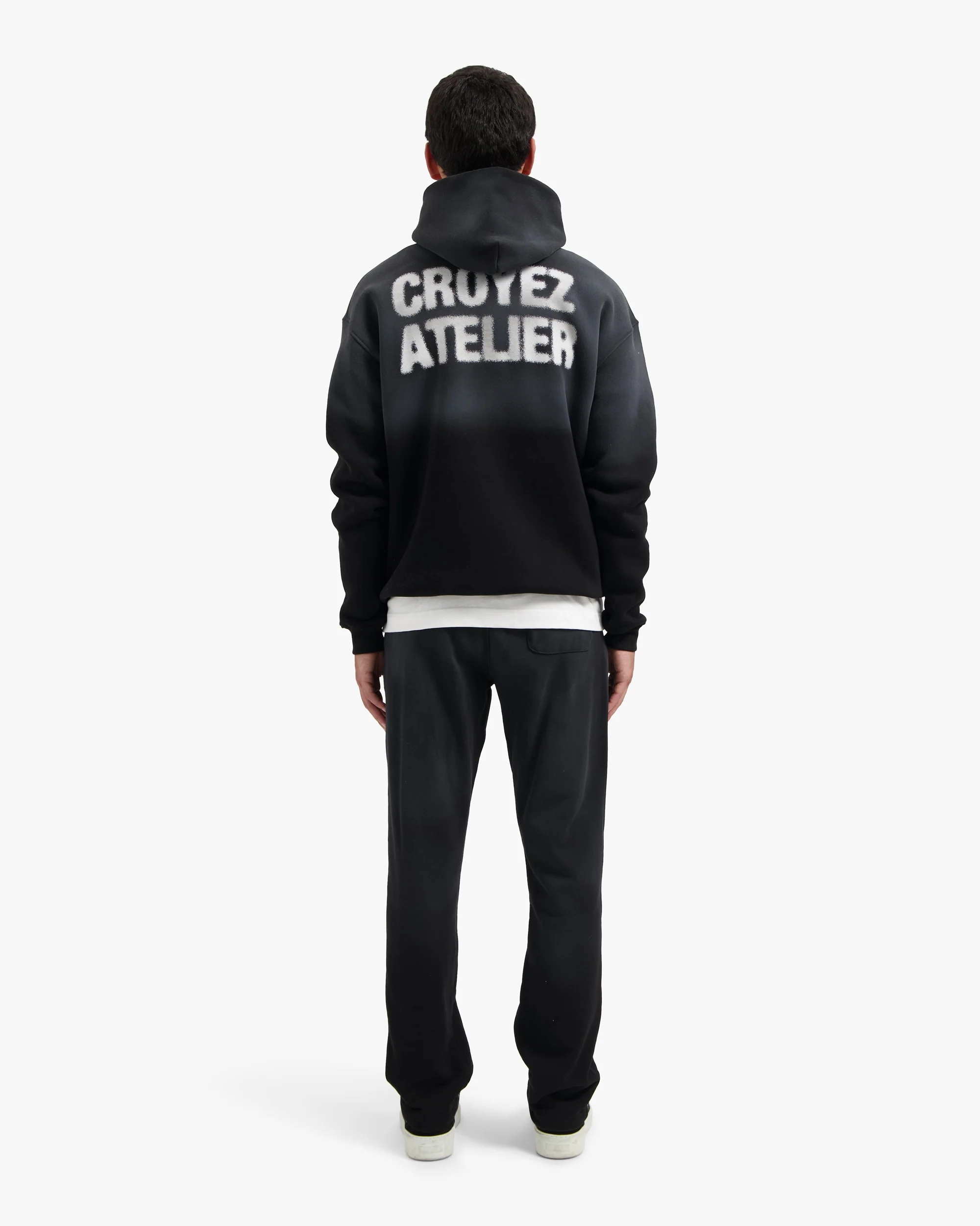 CROYEZ SPRAYED ATELIER HOODIE | BLACK - Image 6