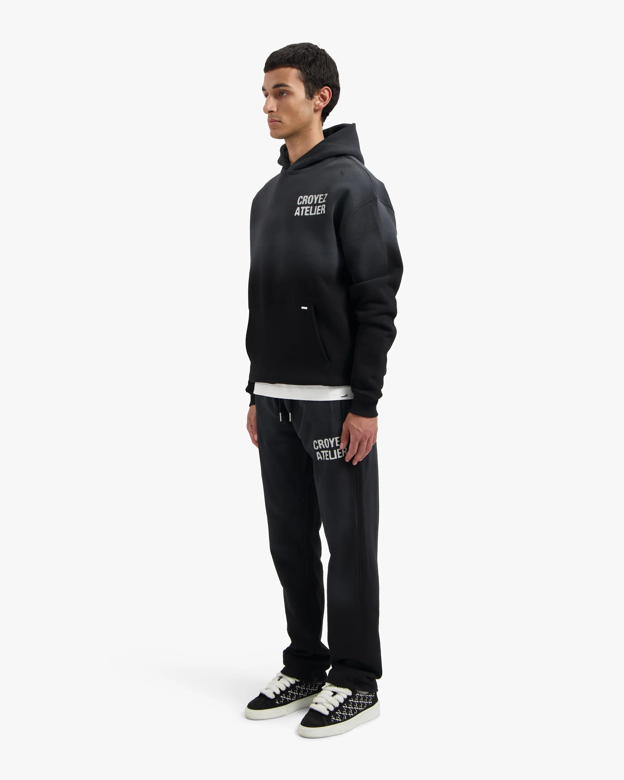 CROYEZ SPRAYED ATELIER HOODIE | BLACK - Image 7