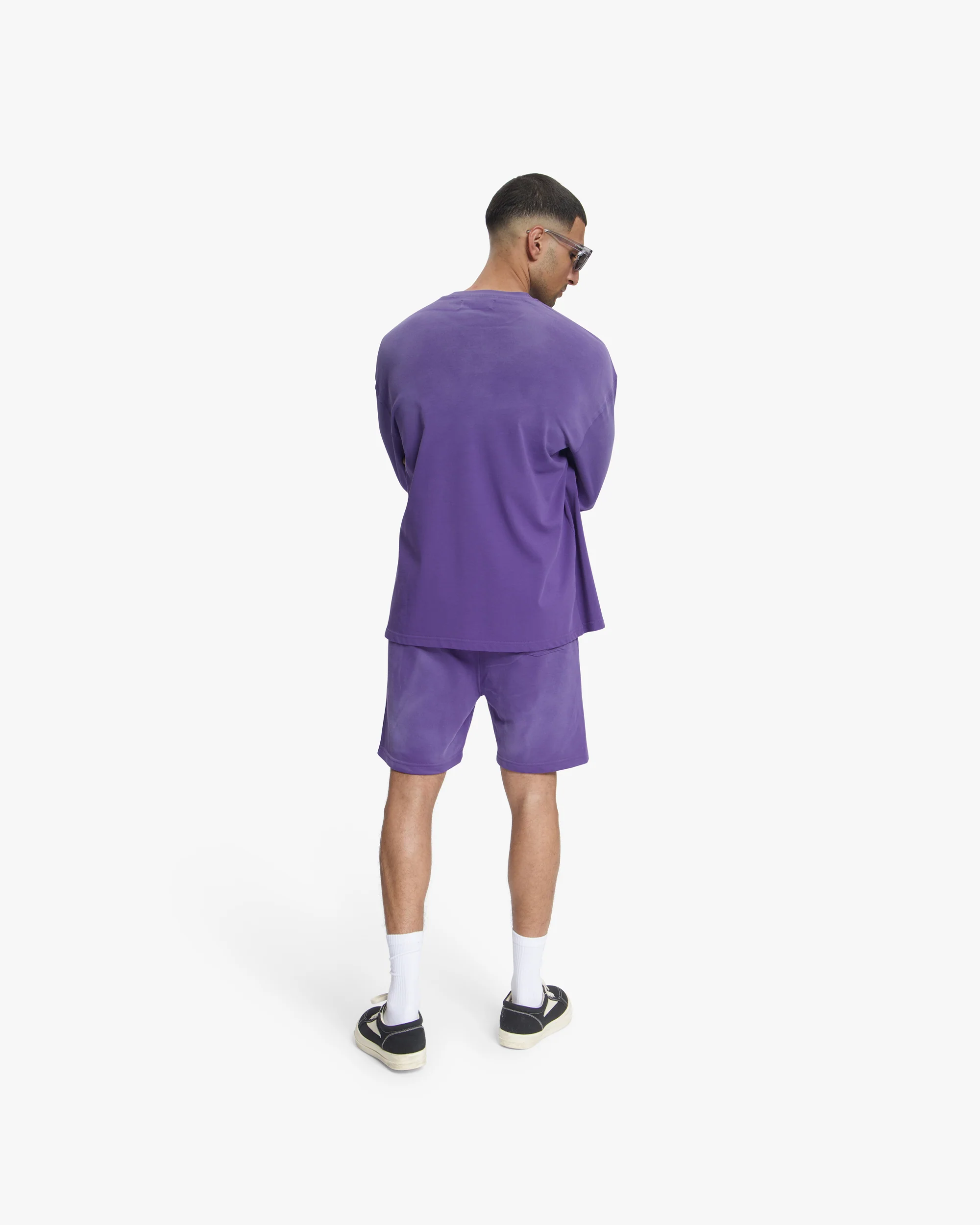 Croyez Sprayed Atelier Longsleeve | Dark Purple - Image 6