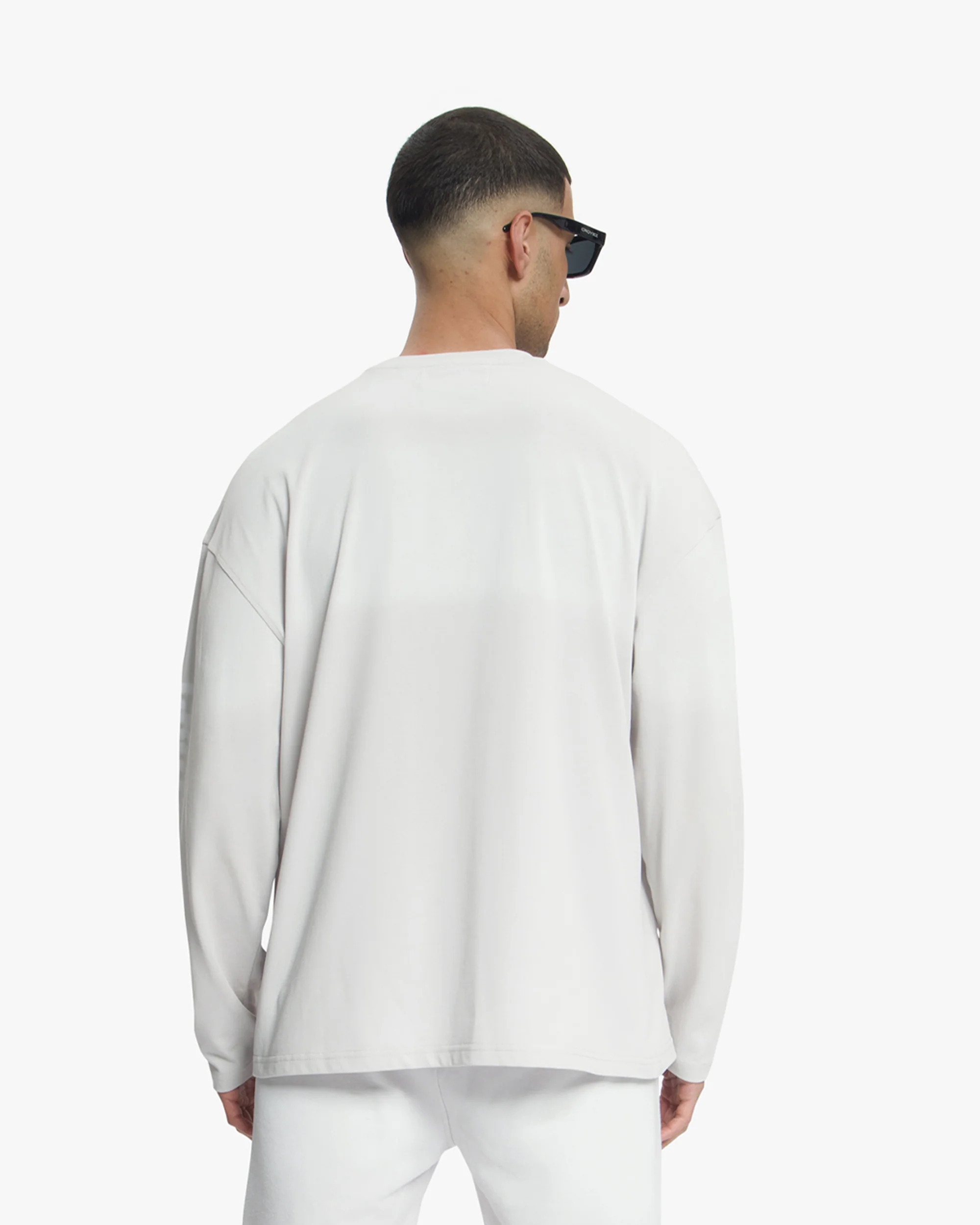 Croyez Sprayed Atelier Longsleeve | Light Grey - Image 4