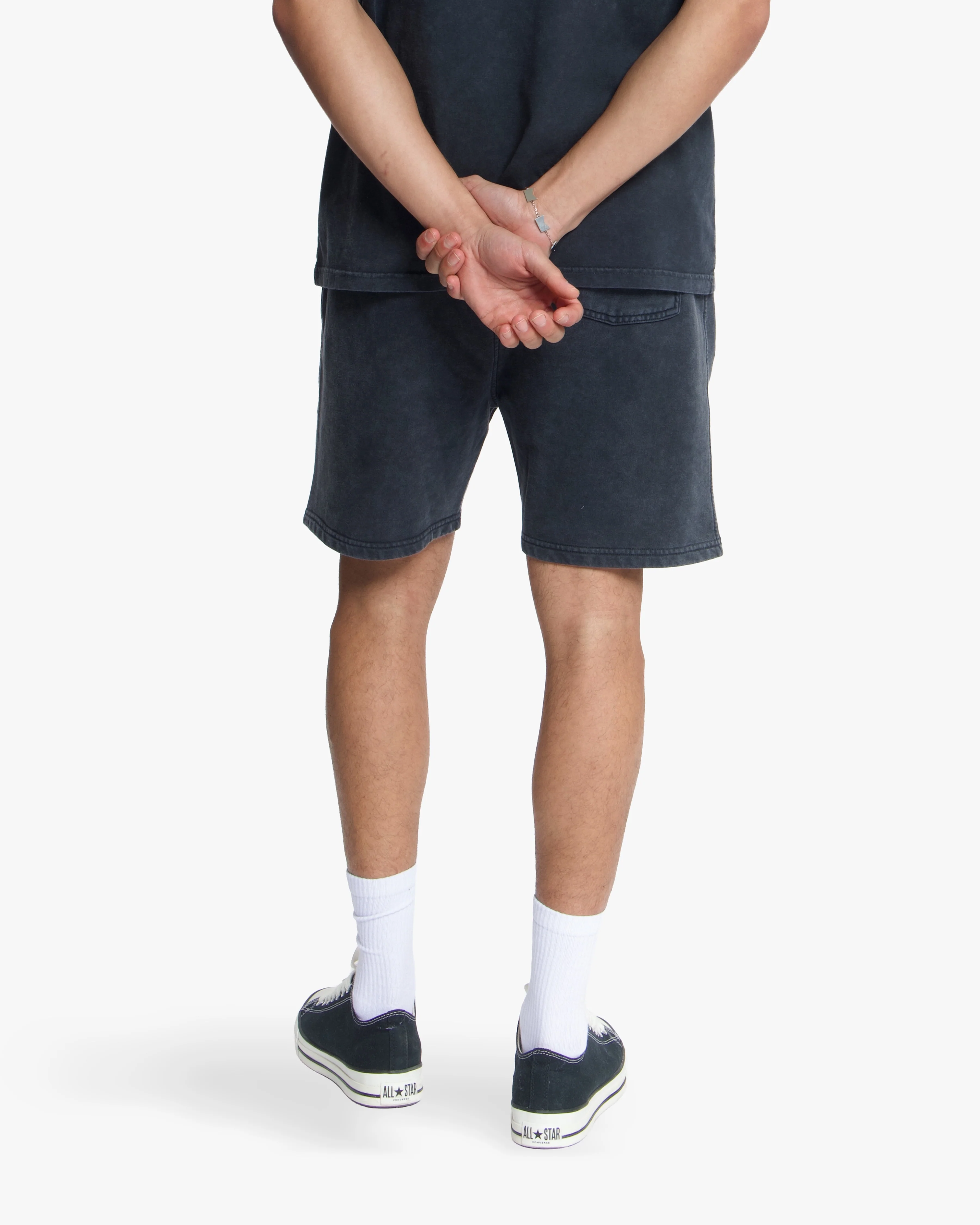 Croyez Sprayed Atelier Shorts | Black - Image 4