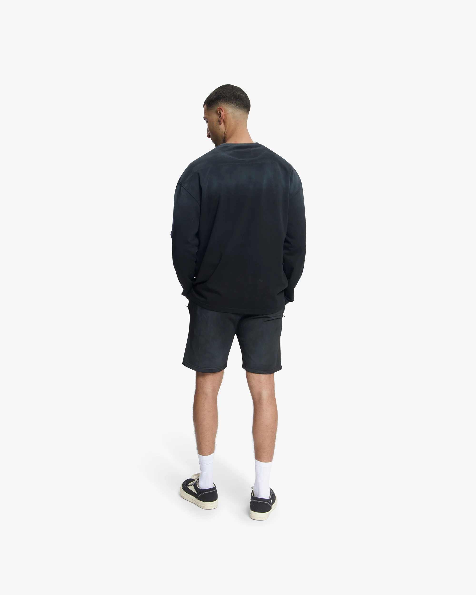 Croyez Sprayed Atelier Shorts | Black - Image 6