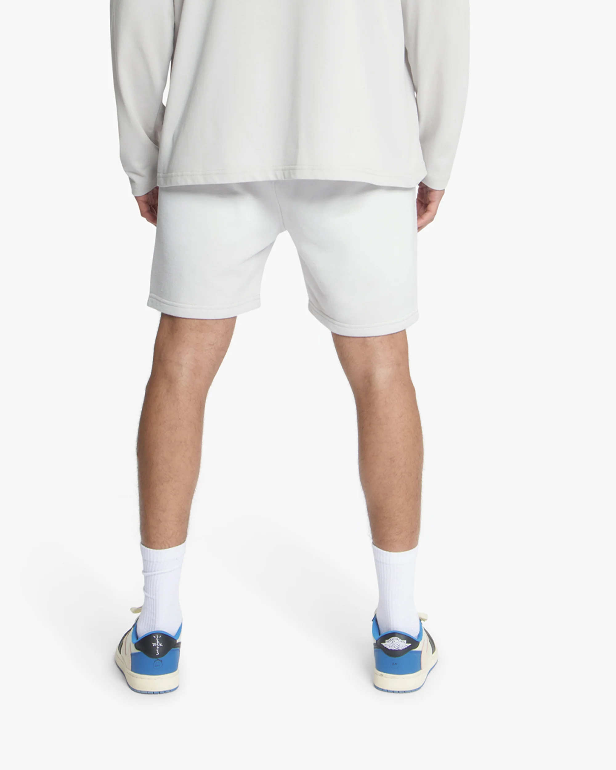 Croyez Sprayed Atelier Shorts | Light Grey - Image 4
