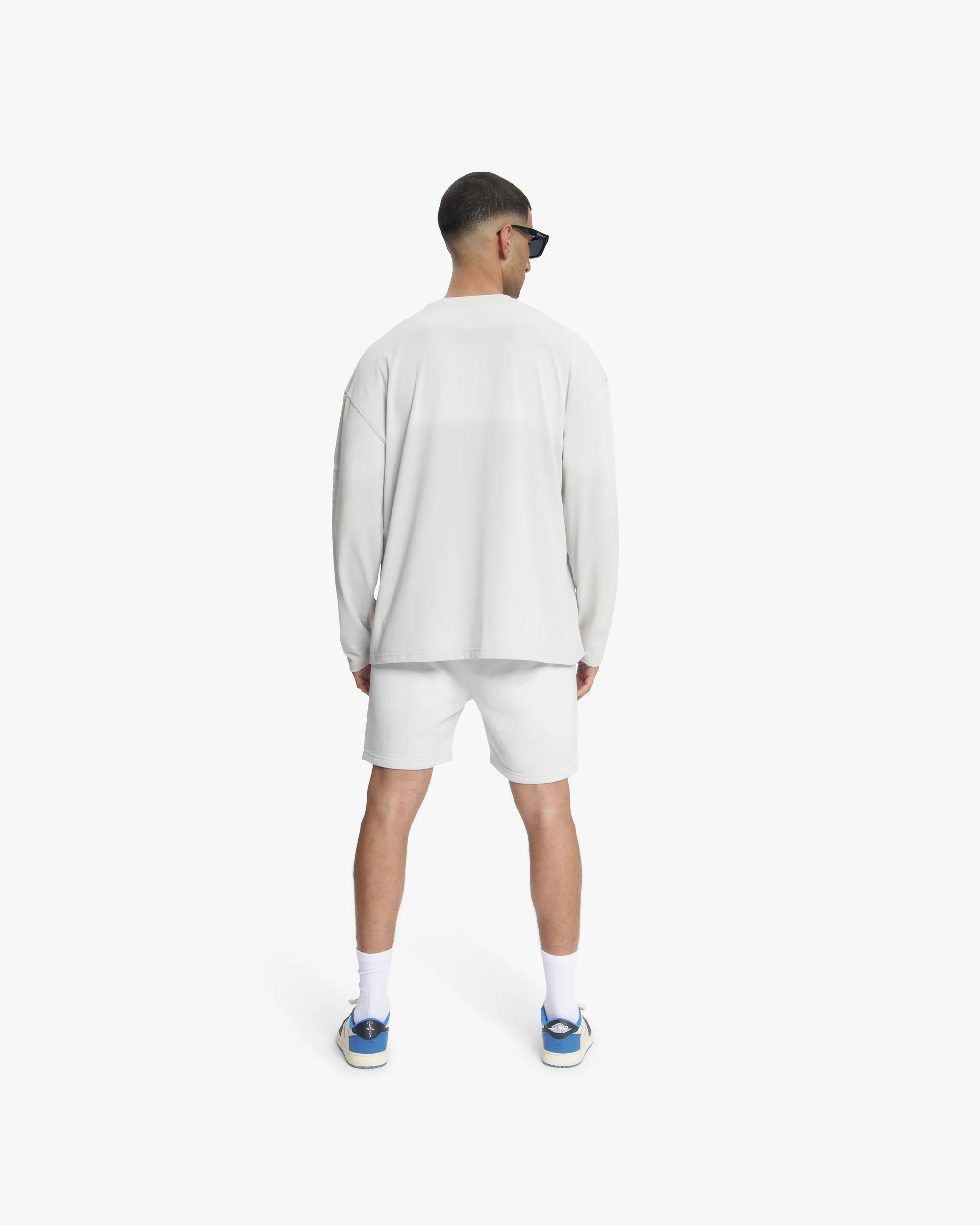 Croyez Sprayed Atelier Shorts | Light Grey - Image 6