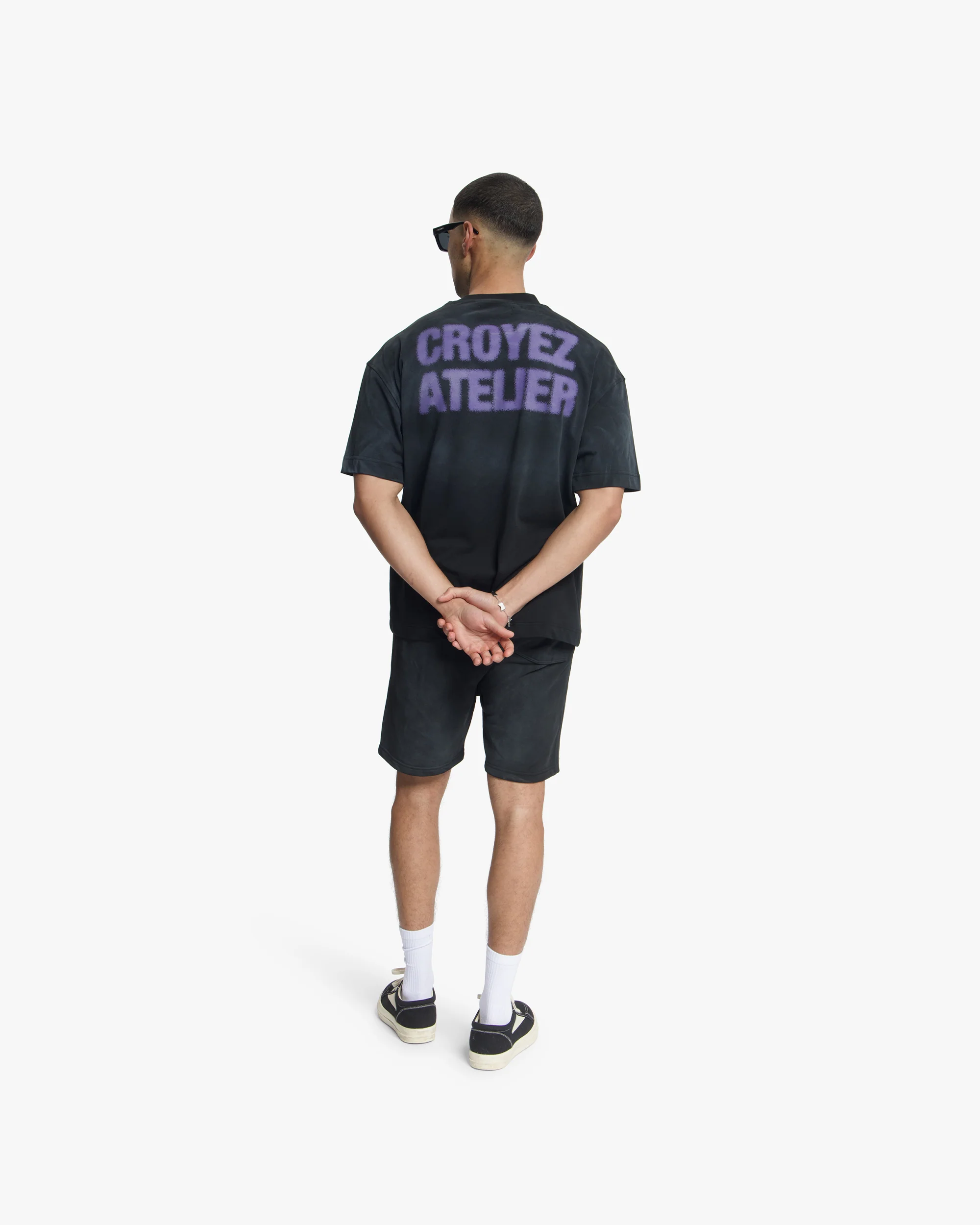 Croyez Sprayed Atelier T-Shirt | Black - Image 6