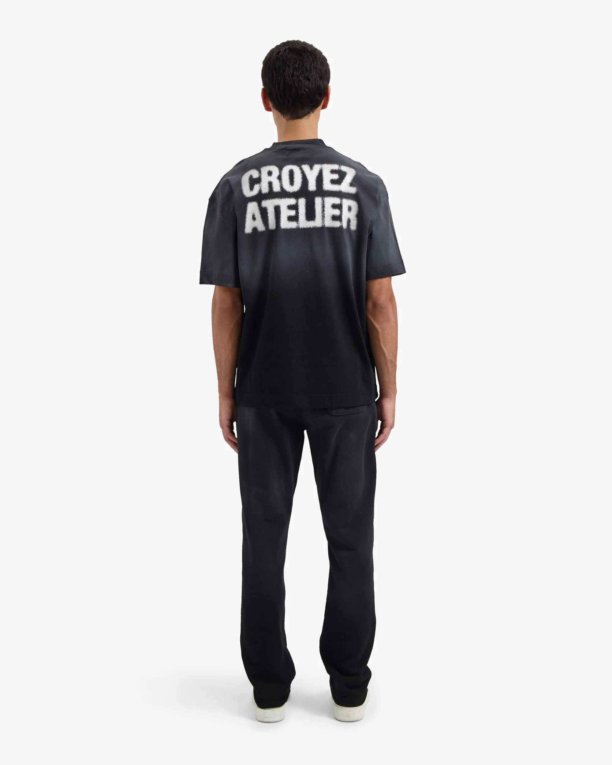 CROYEZ SPRAYED ATELIER T-SHIRT | BLACK - Image 6