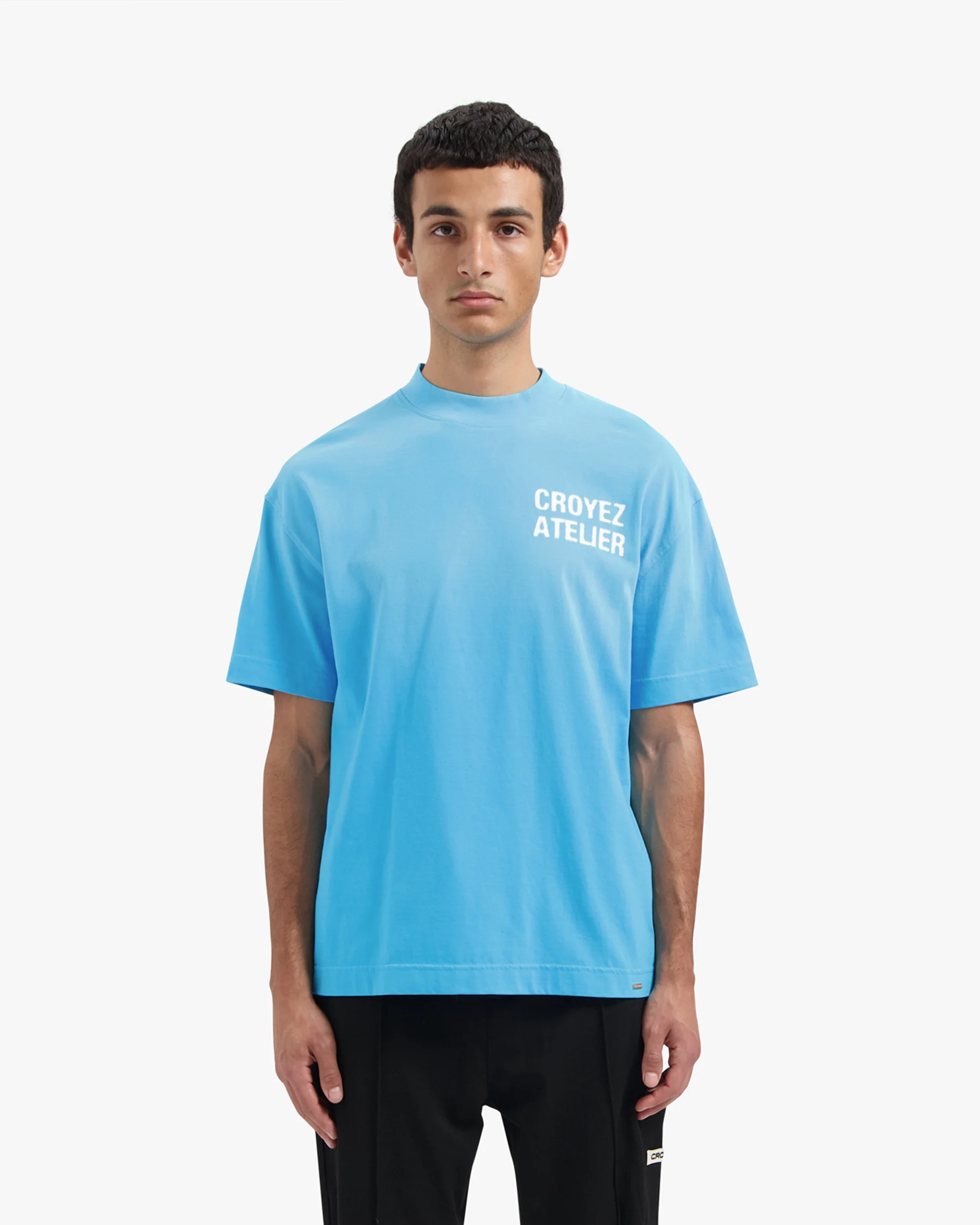 CROYEZ SPRAYED ATELIER T-SHIRT | BLUE - Image 3
