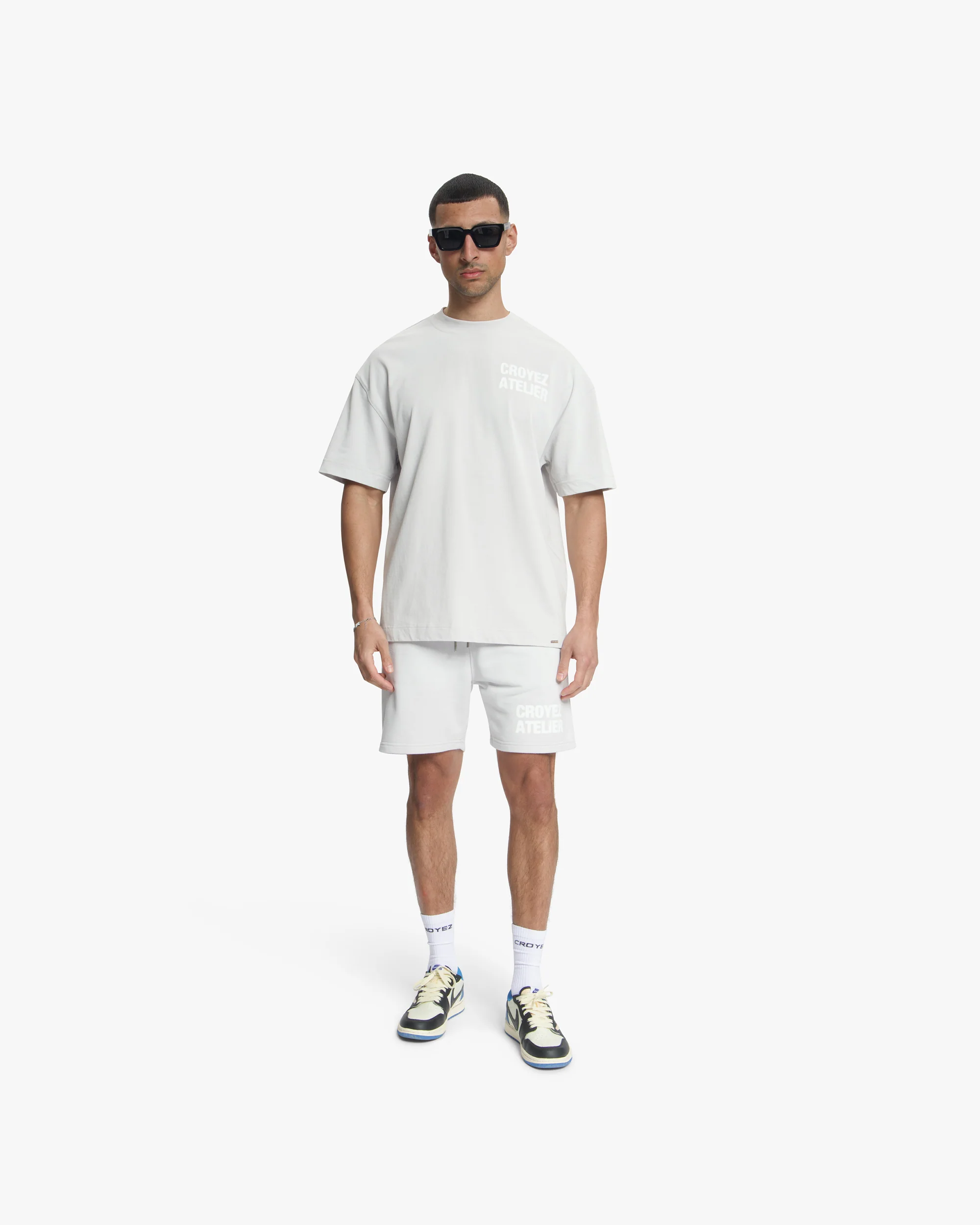 Croyez Sprayed Atelier T-Shirt | Light Grey - Image 5