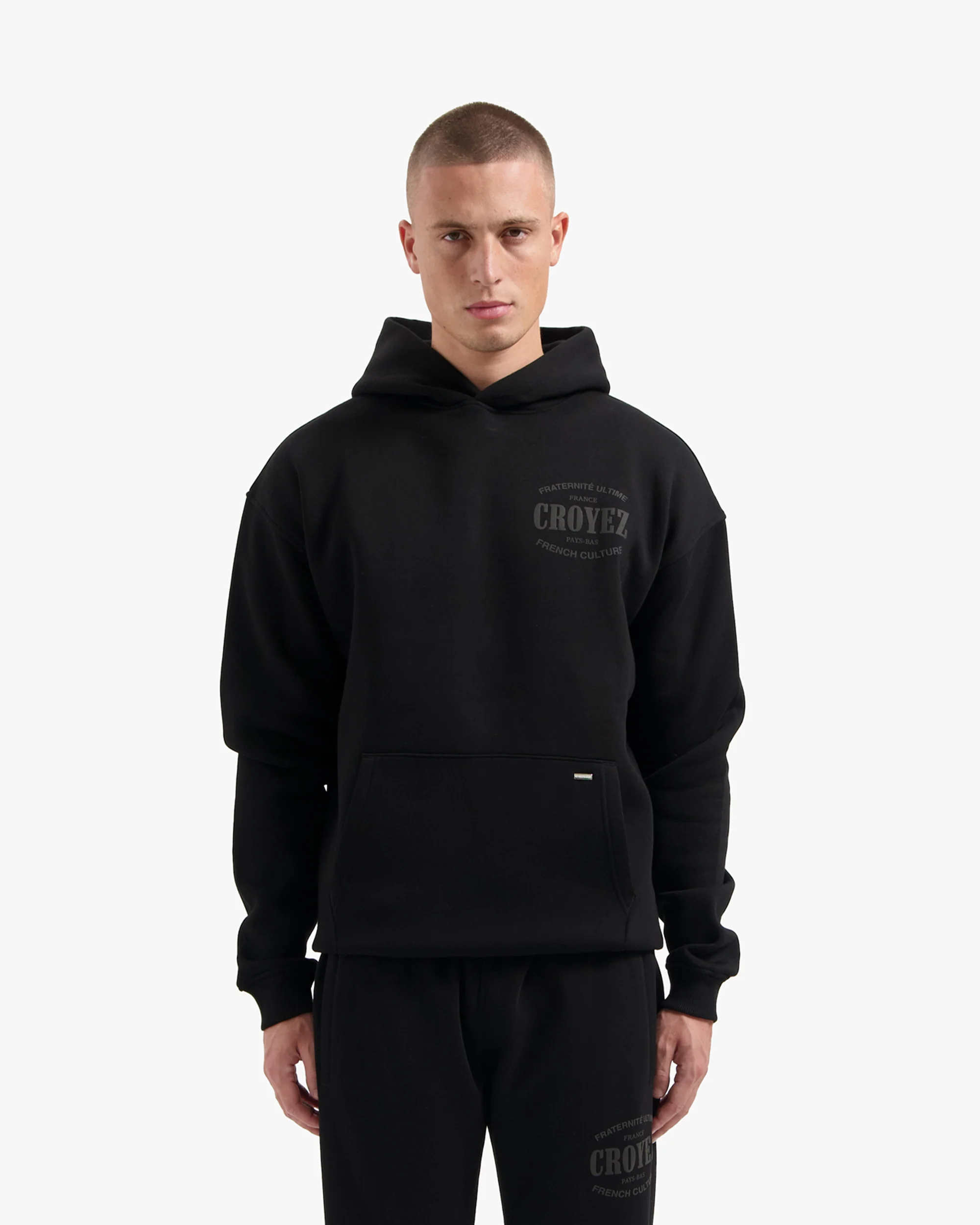 CROYEZ STAMP HOODIE | BLACK - Image 3
