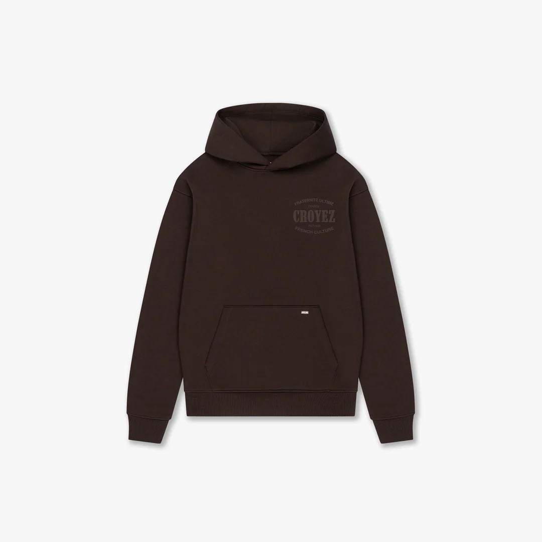 CROYEZ STAMP HOODIE | BROWN