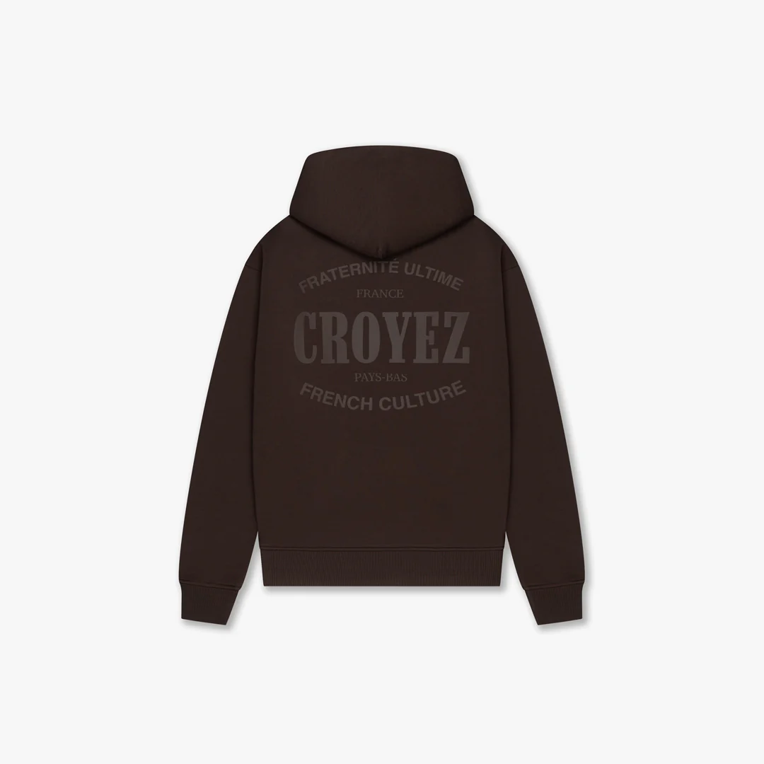 CROYEZ STAMP HOODIE | BROWN - Image 2