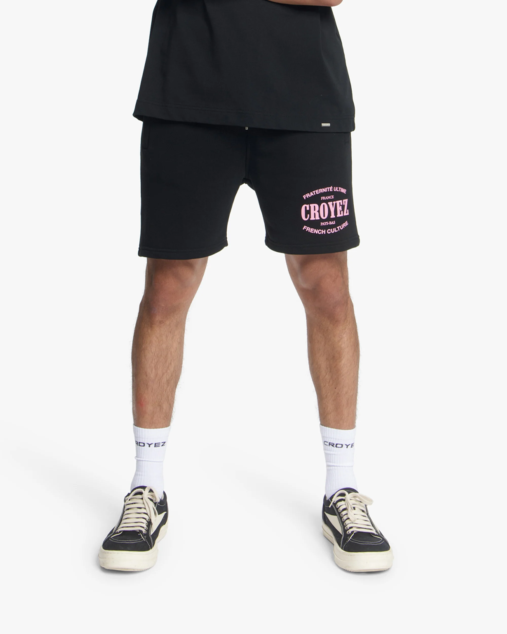 Croyez Stamp Shorts | Black - Image 3