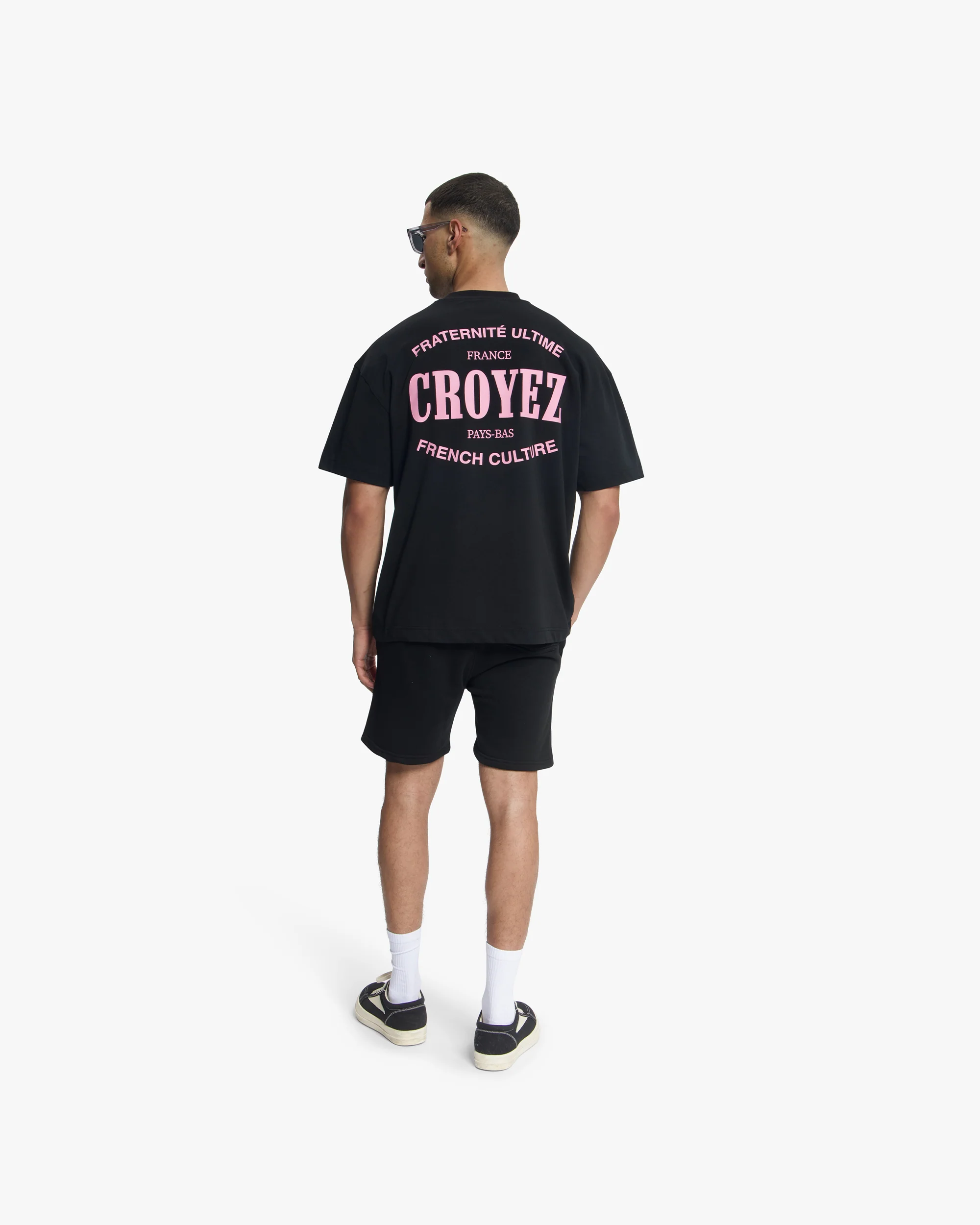 Croyez Stamp Shorts | Black - Image 6