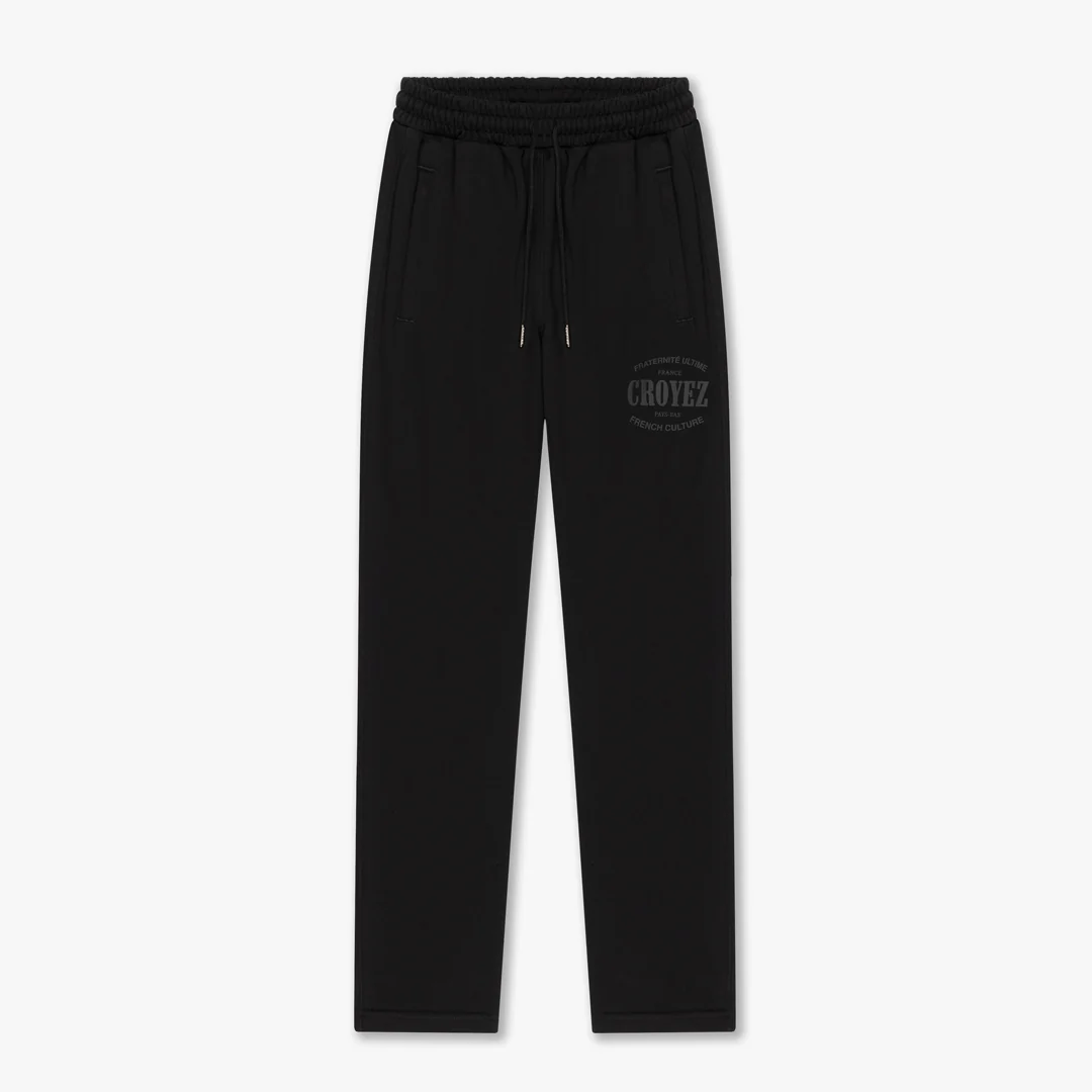 CROYEZ STAMP STRAIGHT LEG SWEATPANTS | BLACK