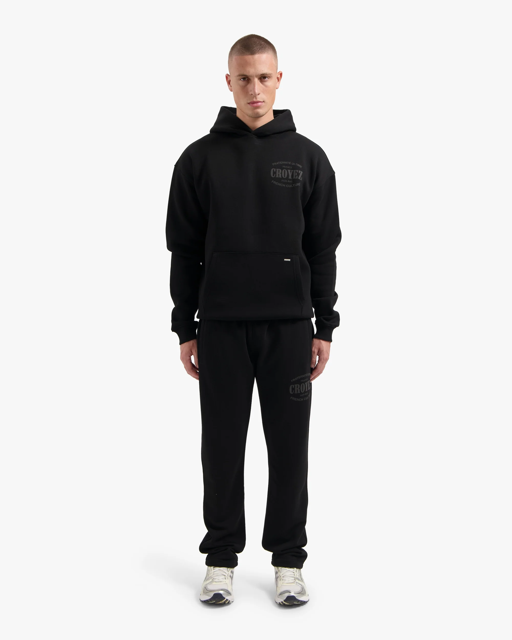 CROYEZ STAMP STRAIGHT LEG SWEATPANTS | BLACK - Image 5