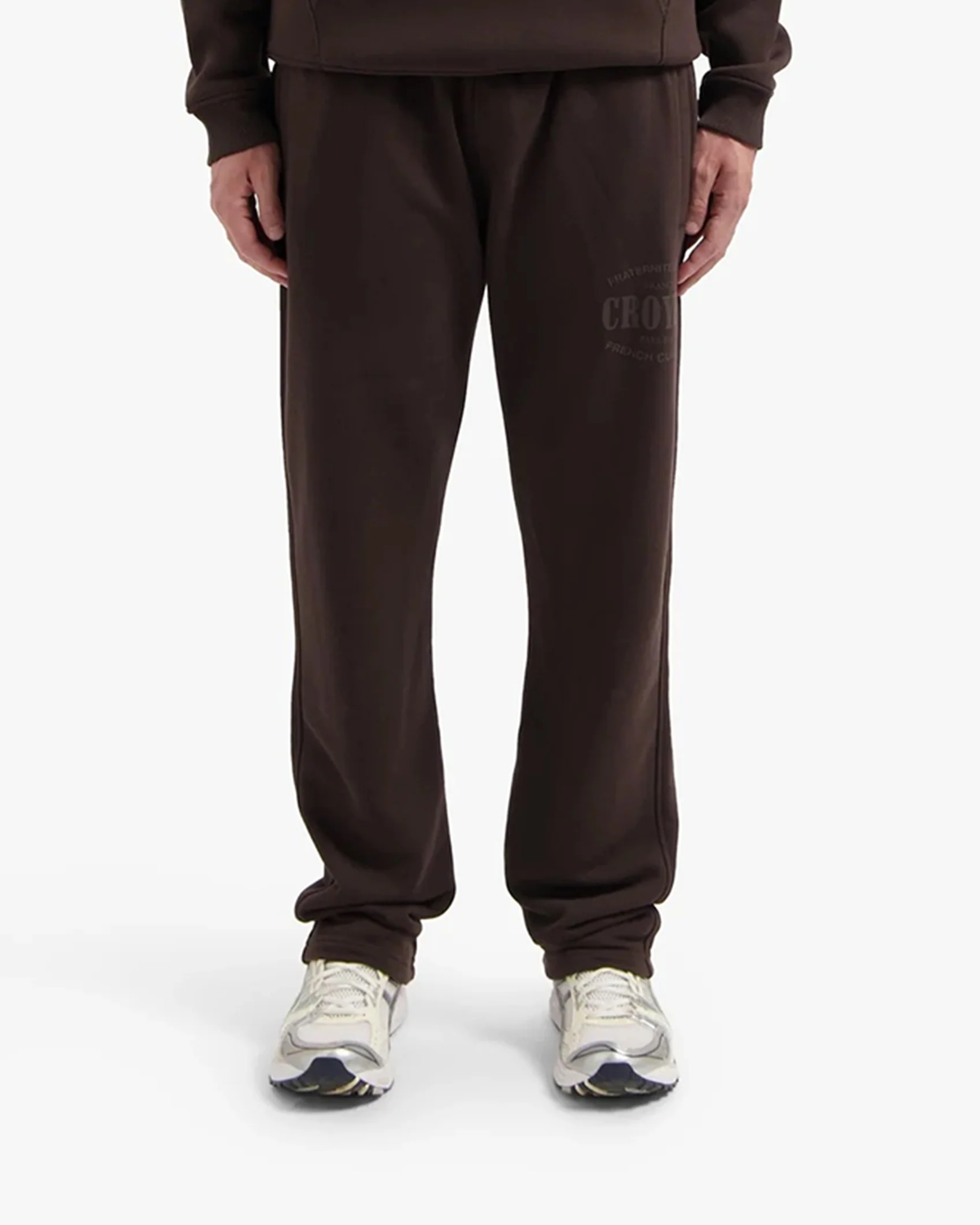 CROYEZ STAMP STRAIGHT LEG SWEATPANTS | BROWN - Image 3