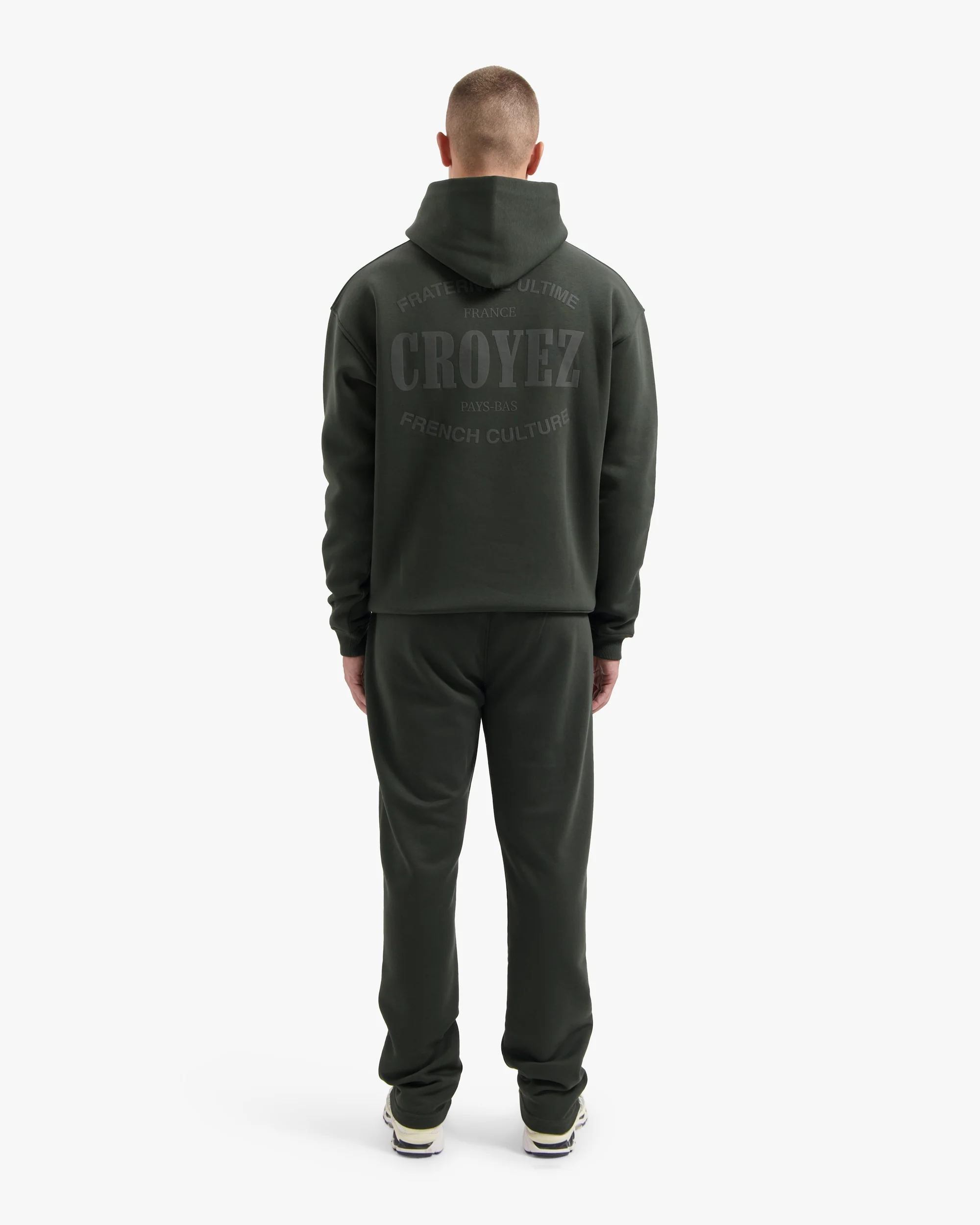 CROYEZ STAMP STRAIGHT LEG SWEATPANTS | DARK GREEN - Image 6