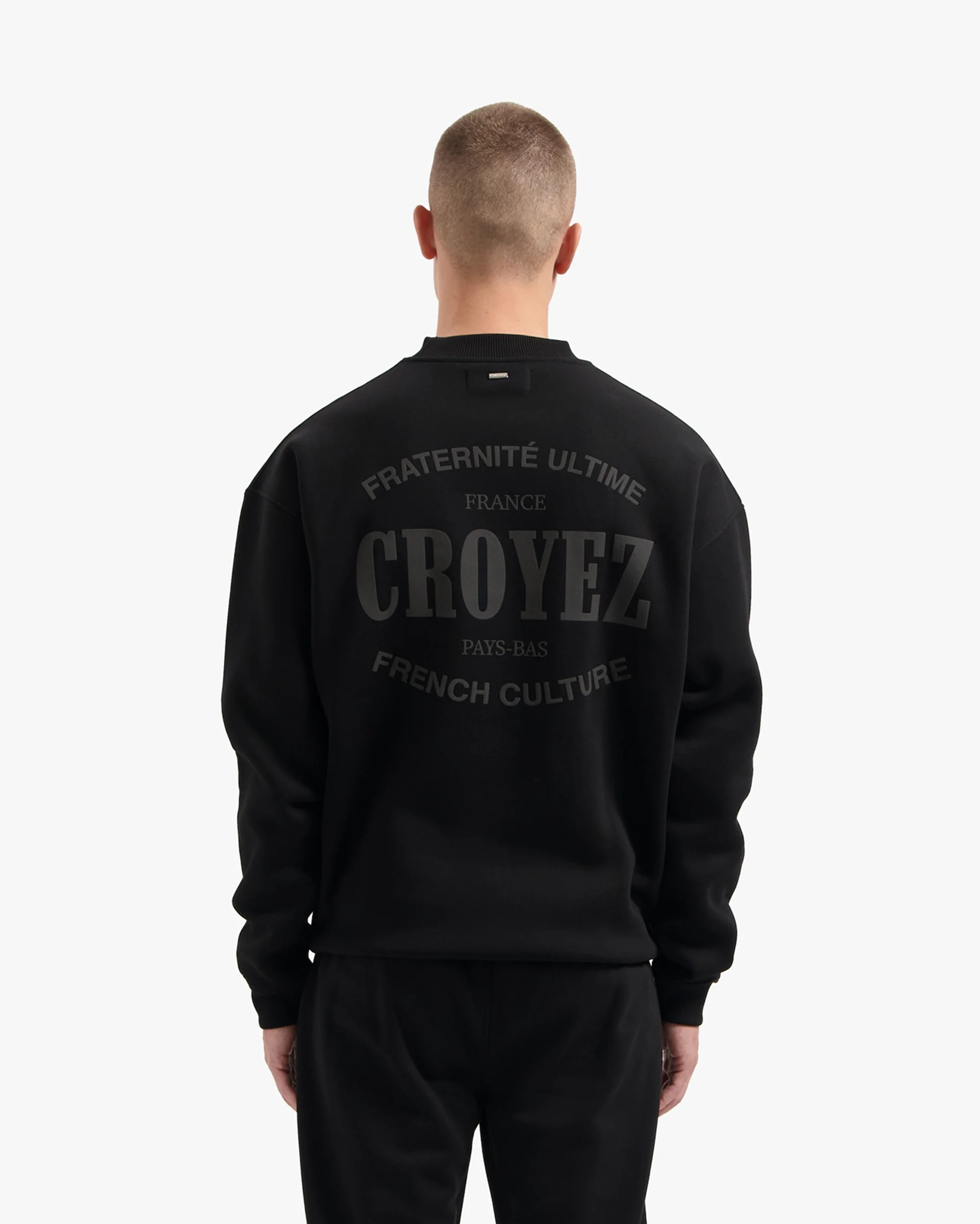 CROYEZ STAMP SWEATER | BLACK - Image 4