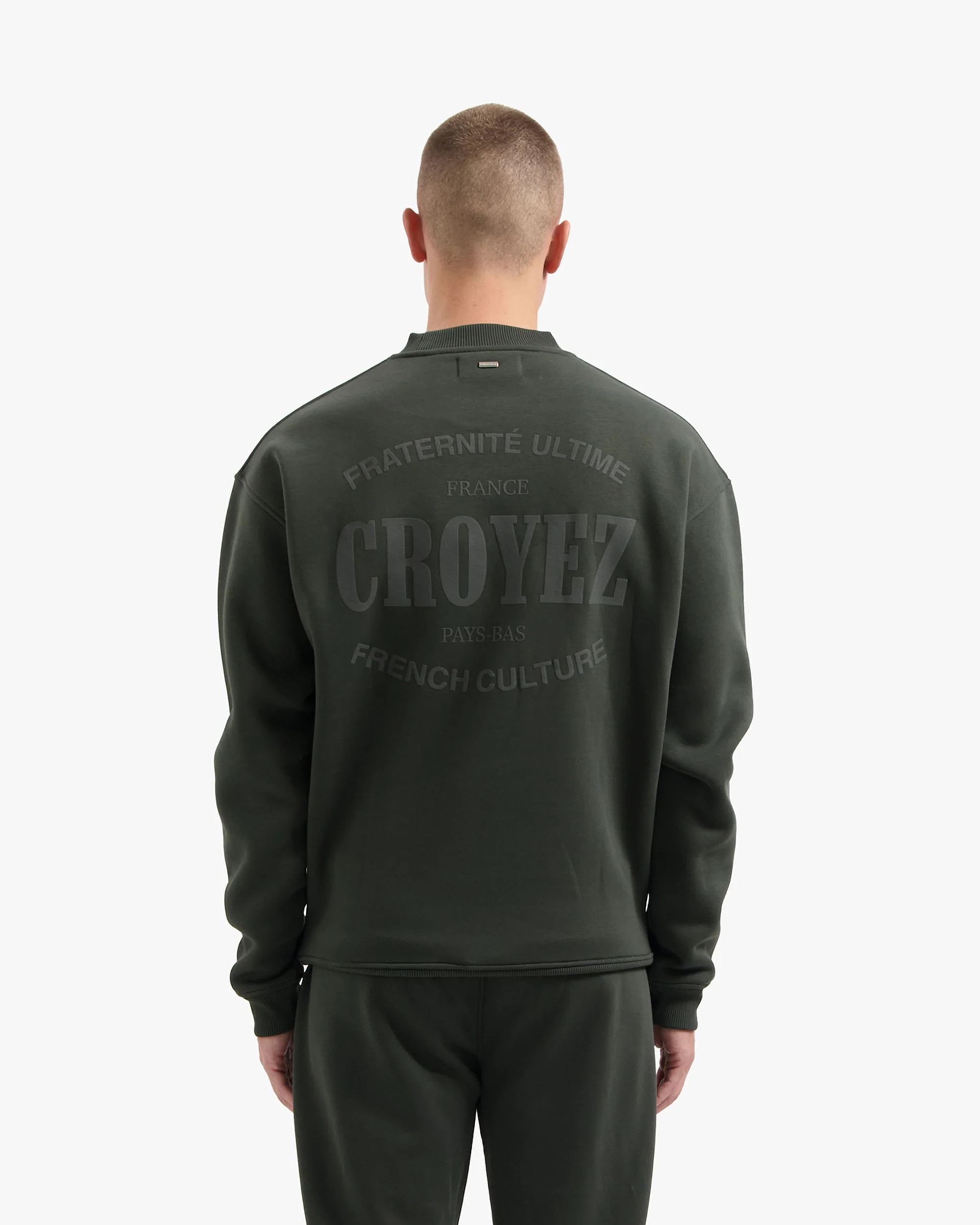 CROYEZ STAMP SWEATER | DARK GREEN - Image 4