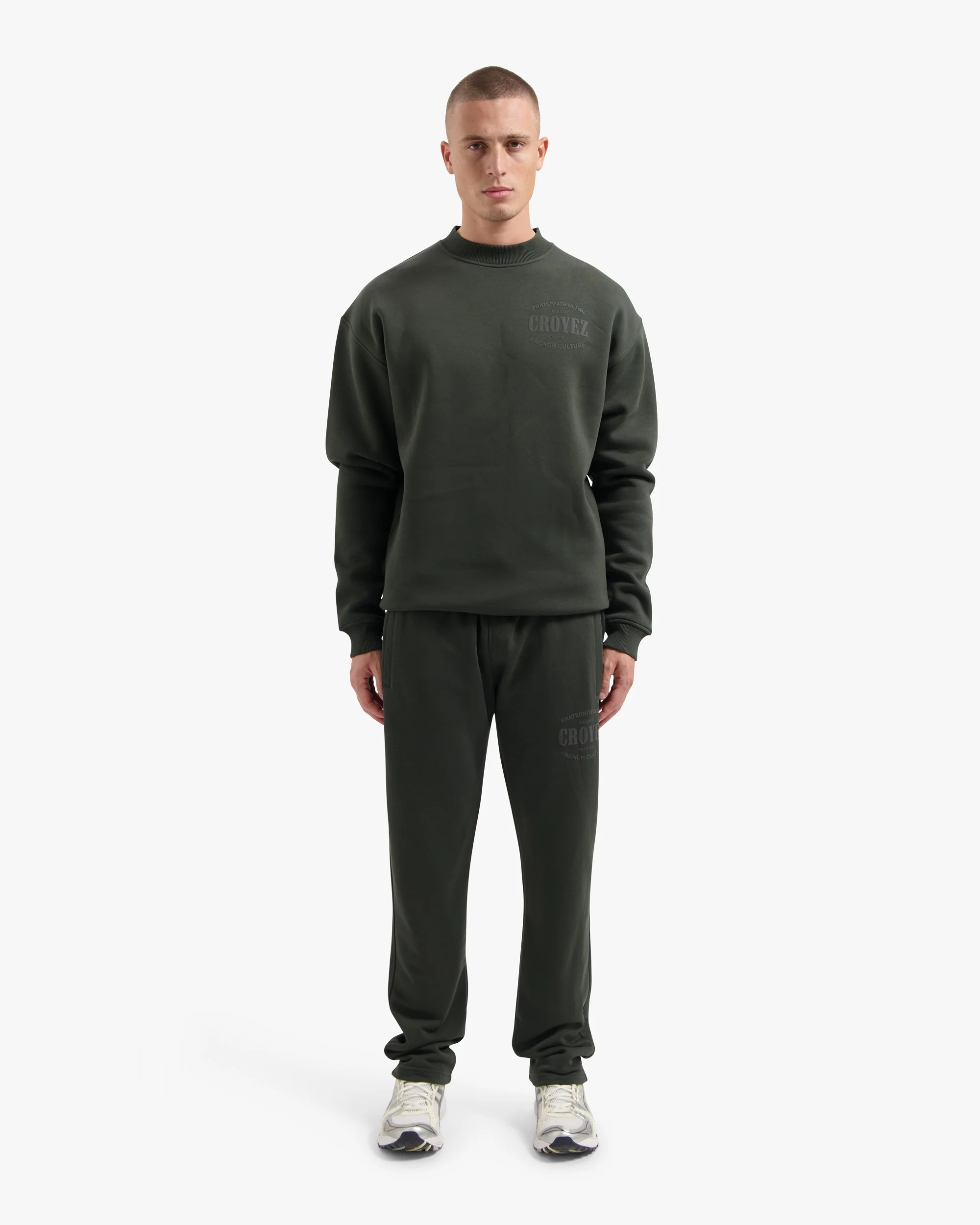 CROYEZ STAMP SWEATER | DARK GREEN - Image 5