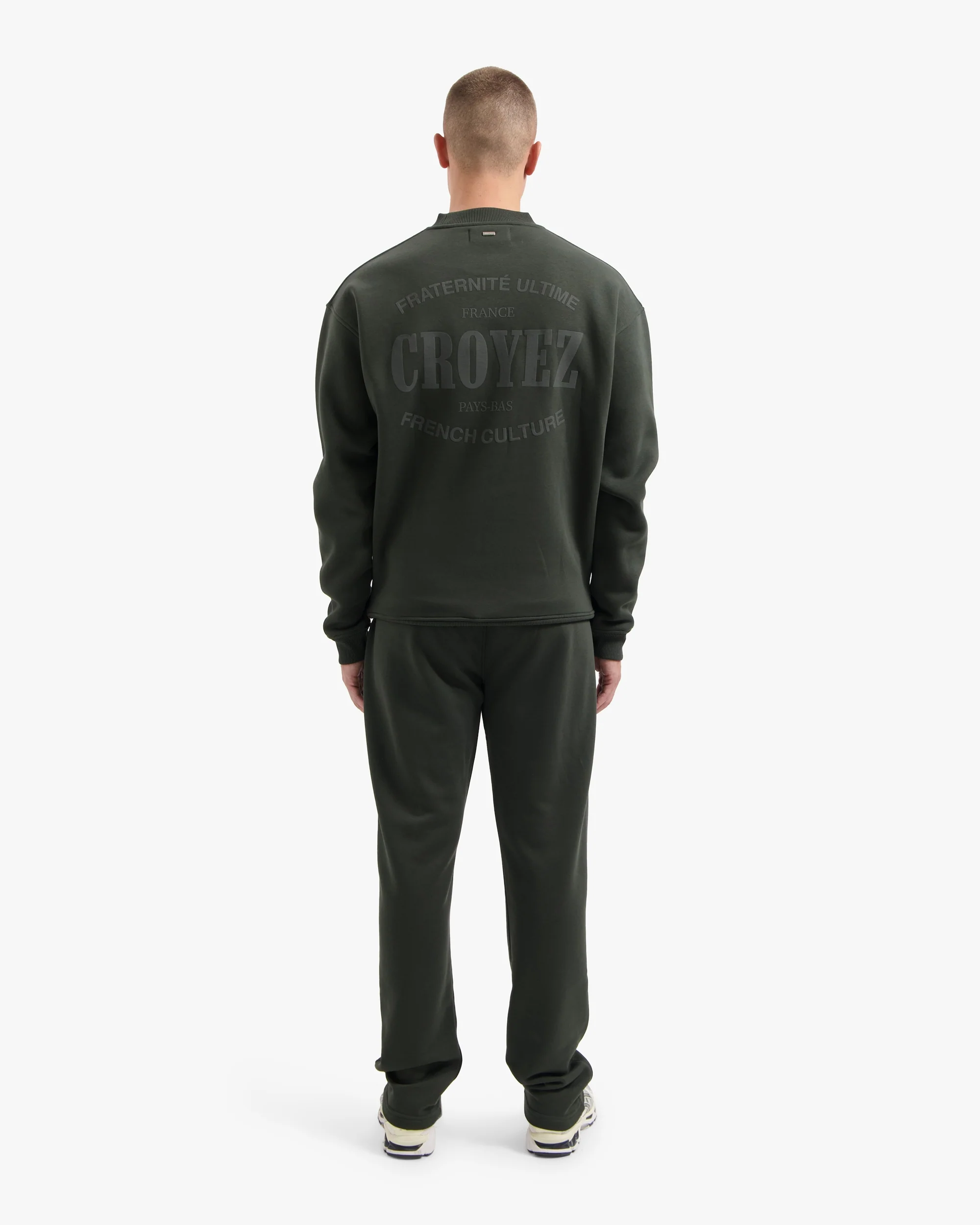 CROYEZ STAMP SWEATER | DARK GREEN - Image 6