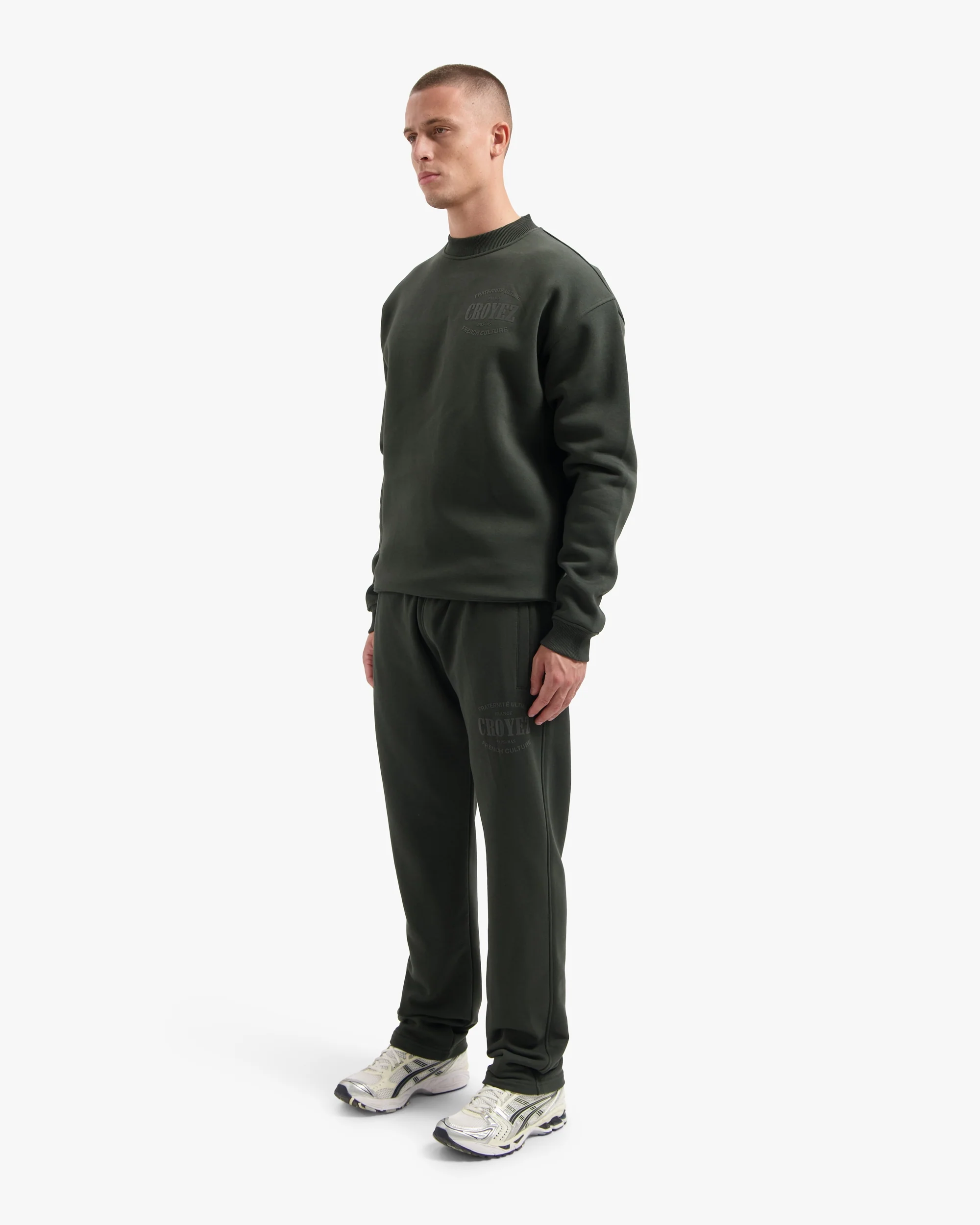 CROYEZ STAMP SWEATER | DARK GREEN - Image 7