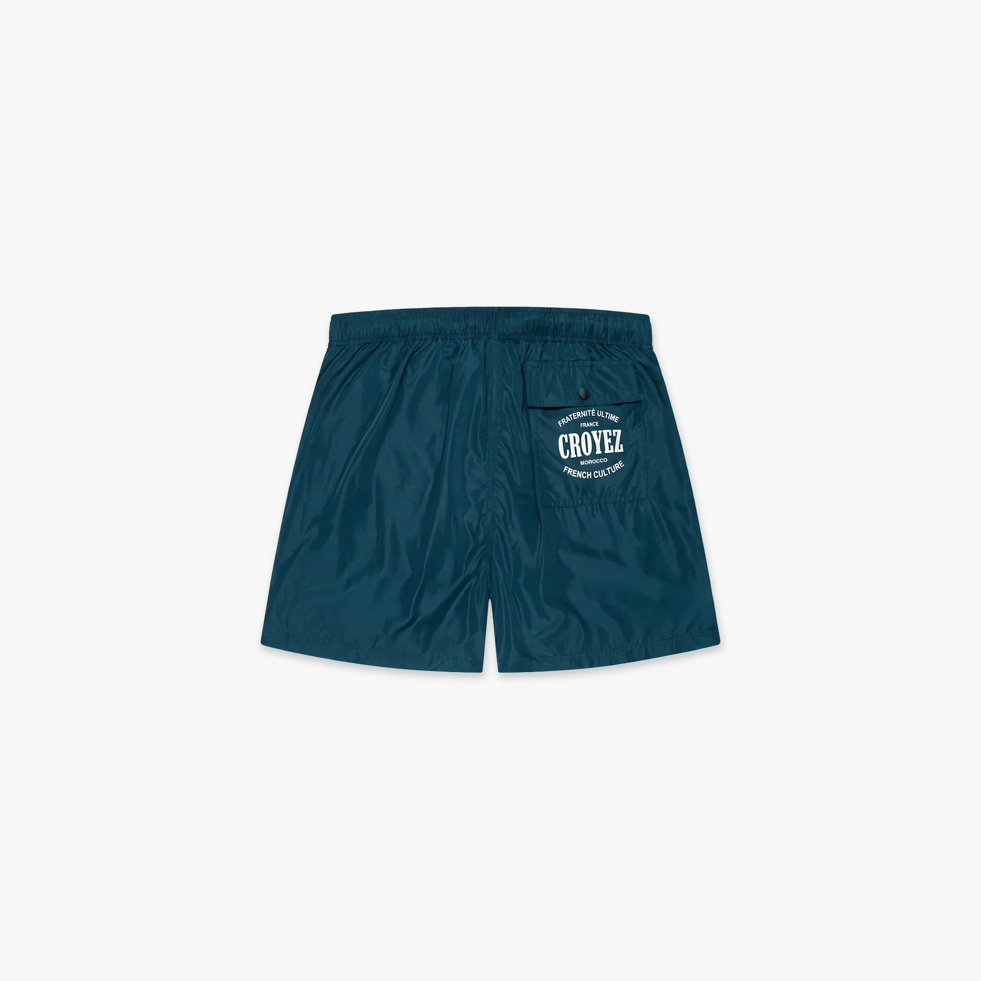 Croyez Stamp Swim Shorts | Dark Teal - Image 2
