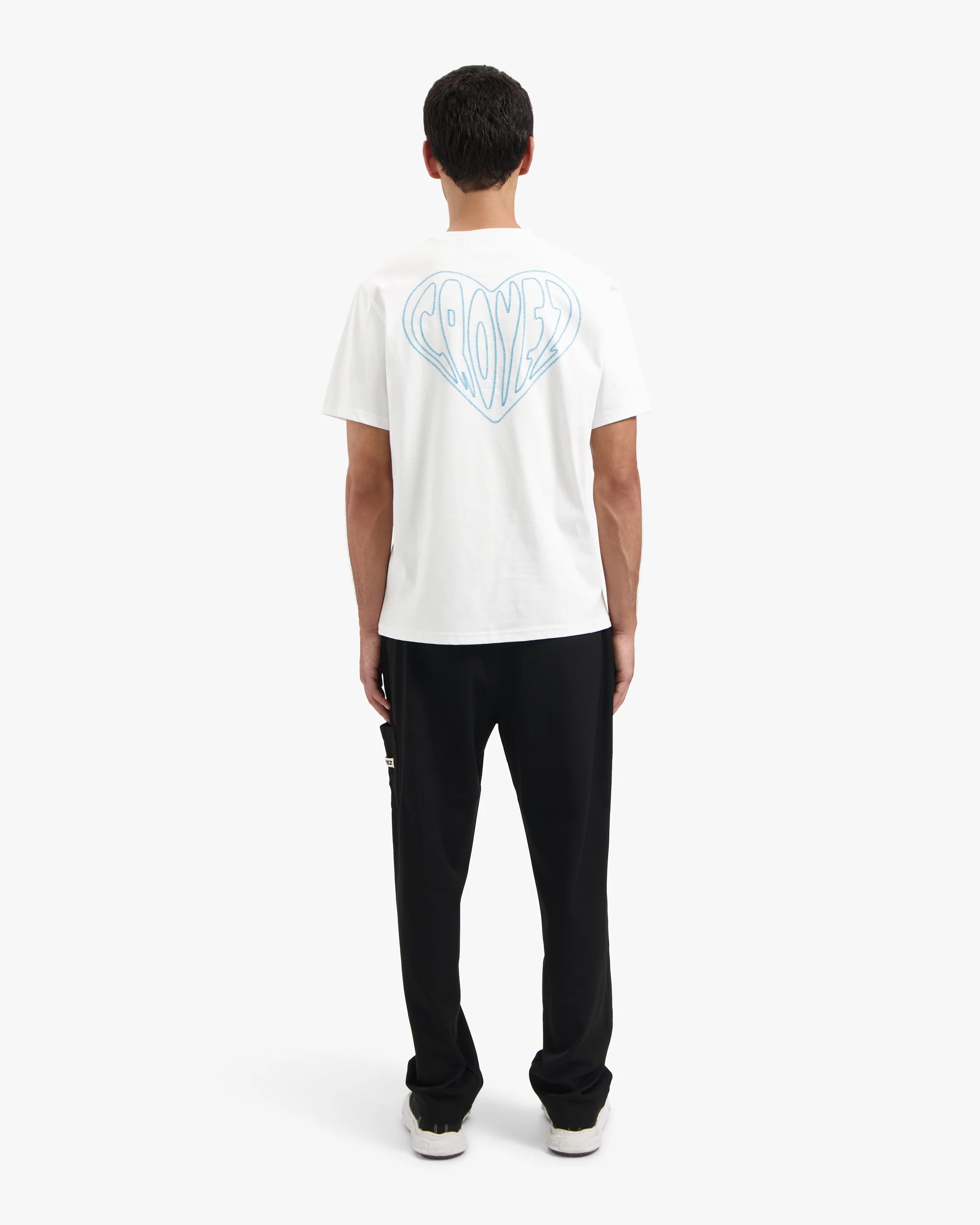 CROYEZ STITCHED HEART T-SHIRT | WHITE - Image 6