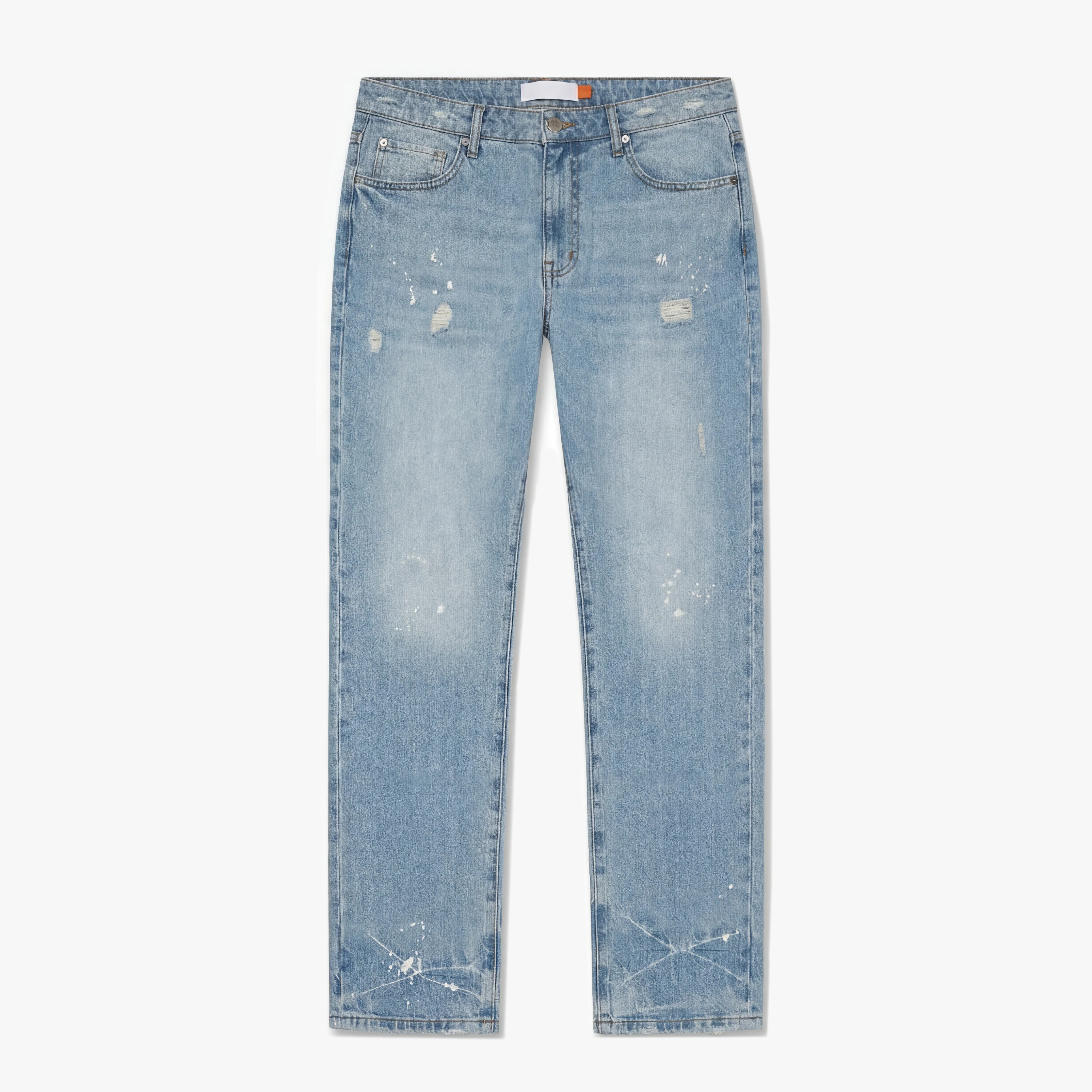 Croyez Straight Leg Washed Denim | Light Blue