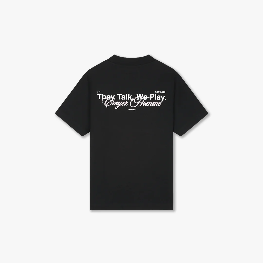 Croyez Talk And Play T-Shirt | Black - Image 2