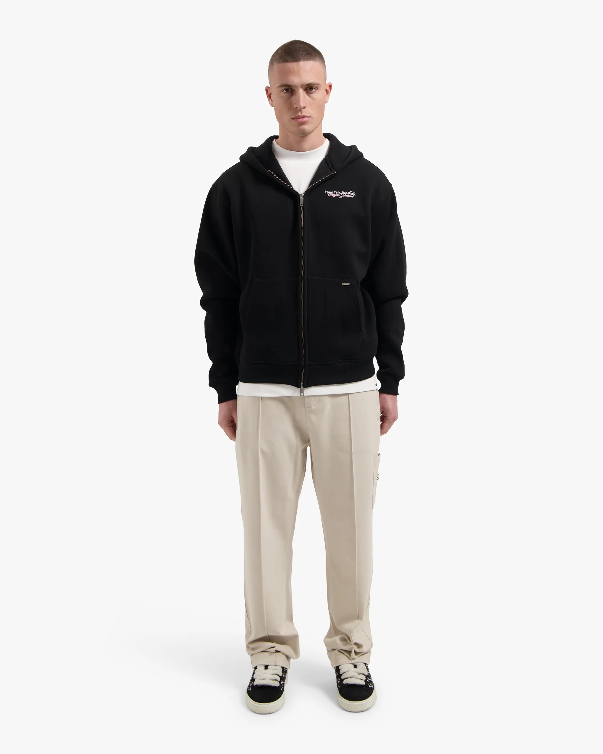 Croyez Talk And Play Zip Hoodie | Black - Image 5
