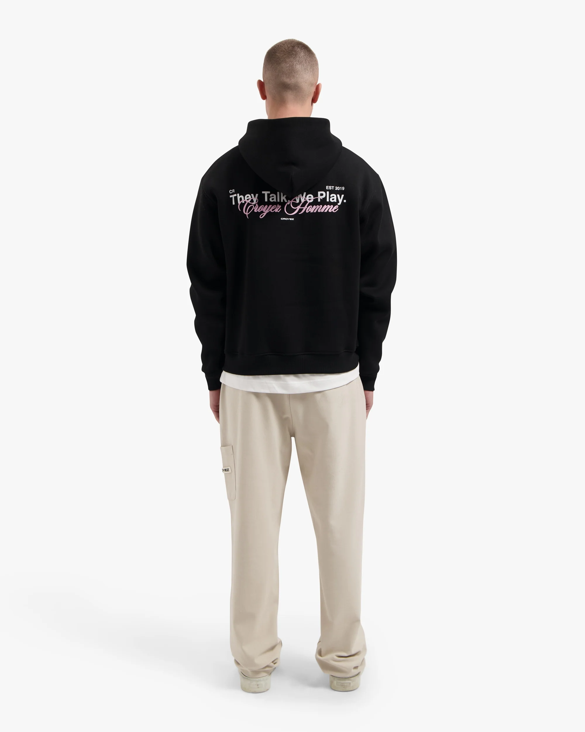 Croyez Talk And Play Zip Hoodie | Black - Image 6