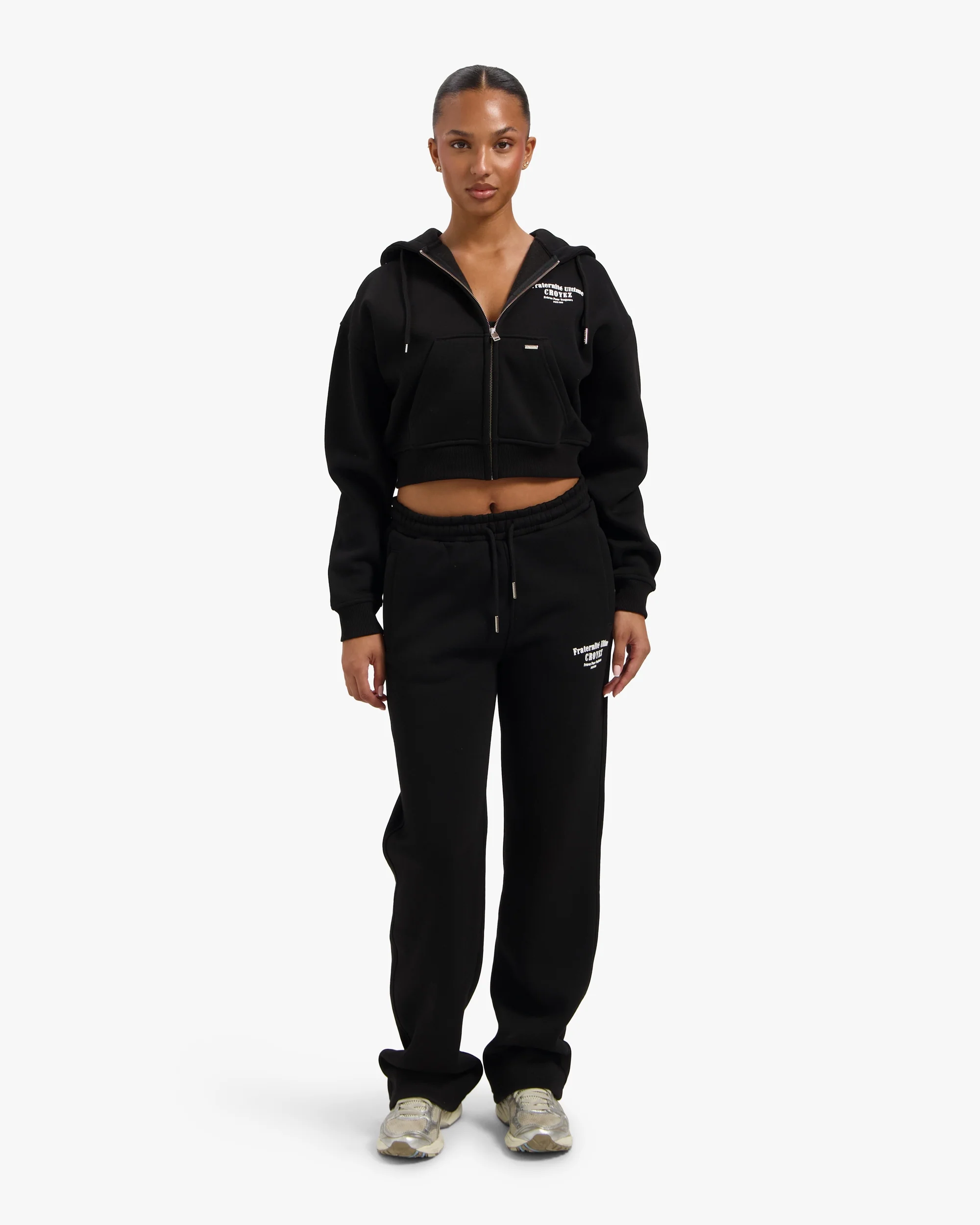 Croyez Women Fraternité Tracksuit | Black - Image 3