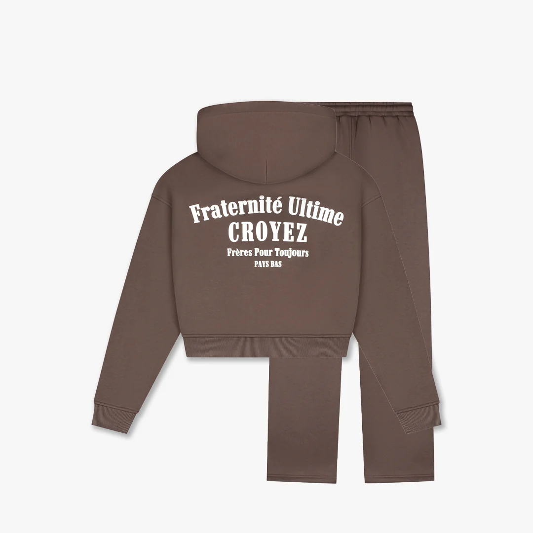 Croyez Women Fraternité Tracksuit | Chocolate - Image 2